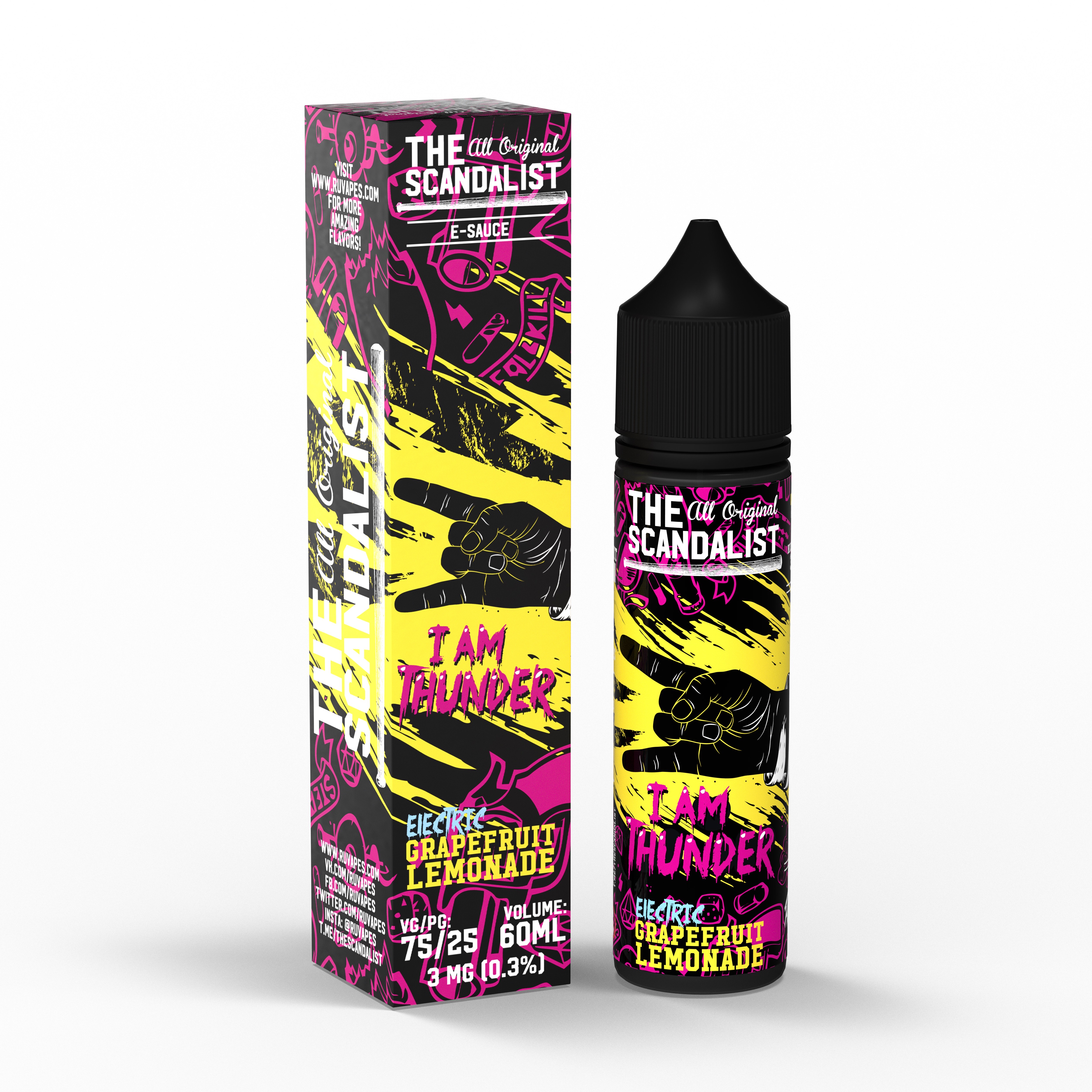 Жидкость - The Scandalist - 3 mg - I am Thunder - 60 ml