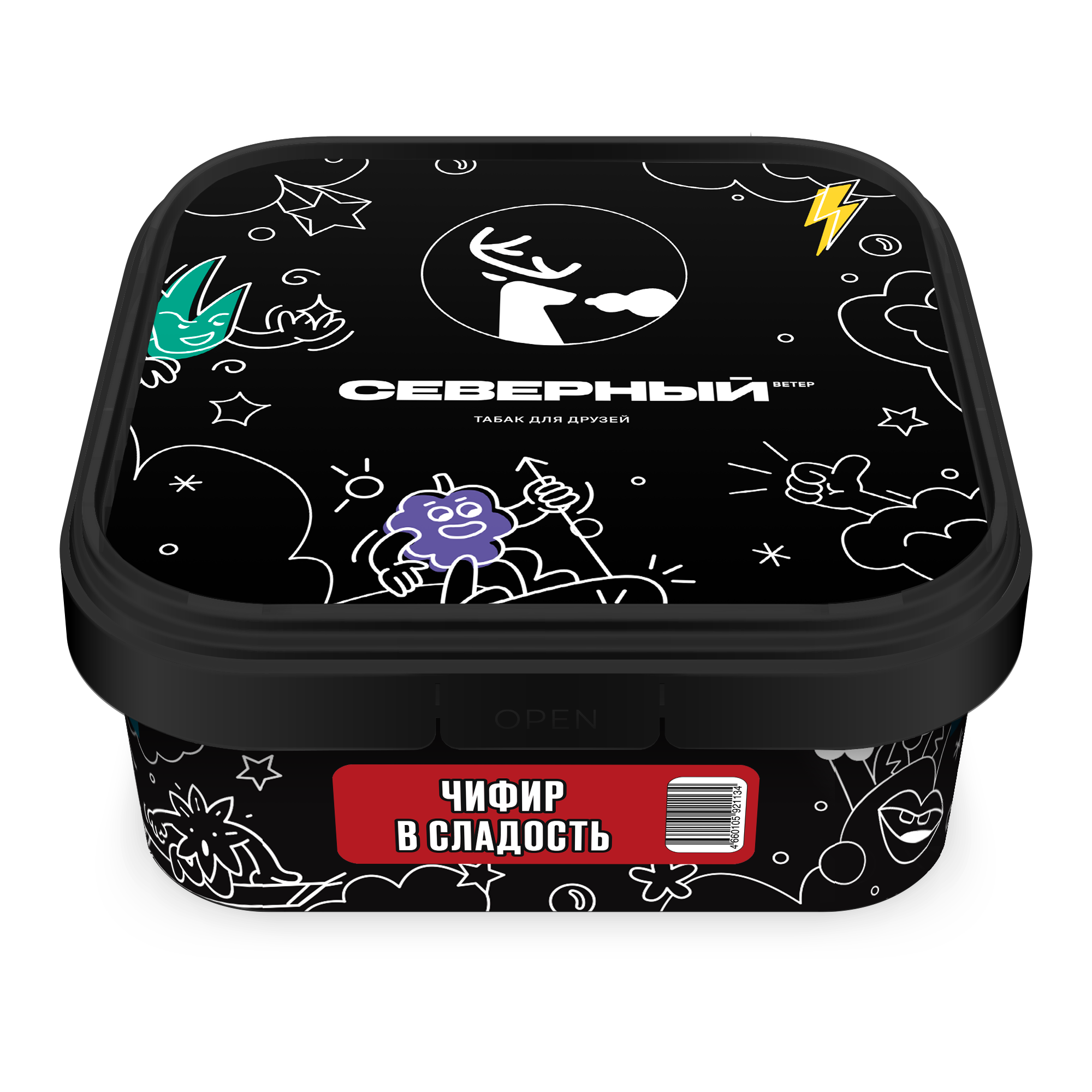 Табак для кальяна - Северный - ЧИФИР В СЛАДОСТЬ ( с ароматом чай ) - 200 г