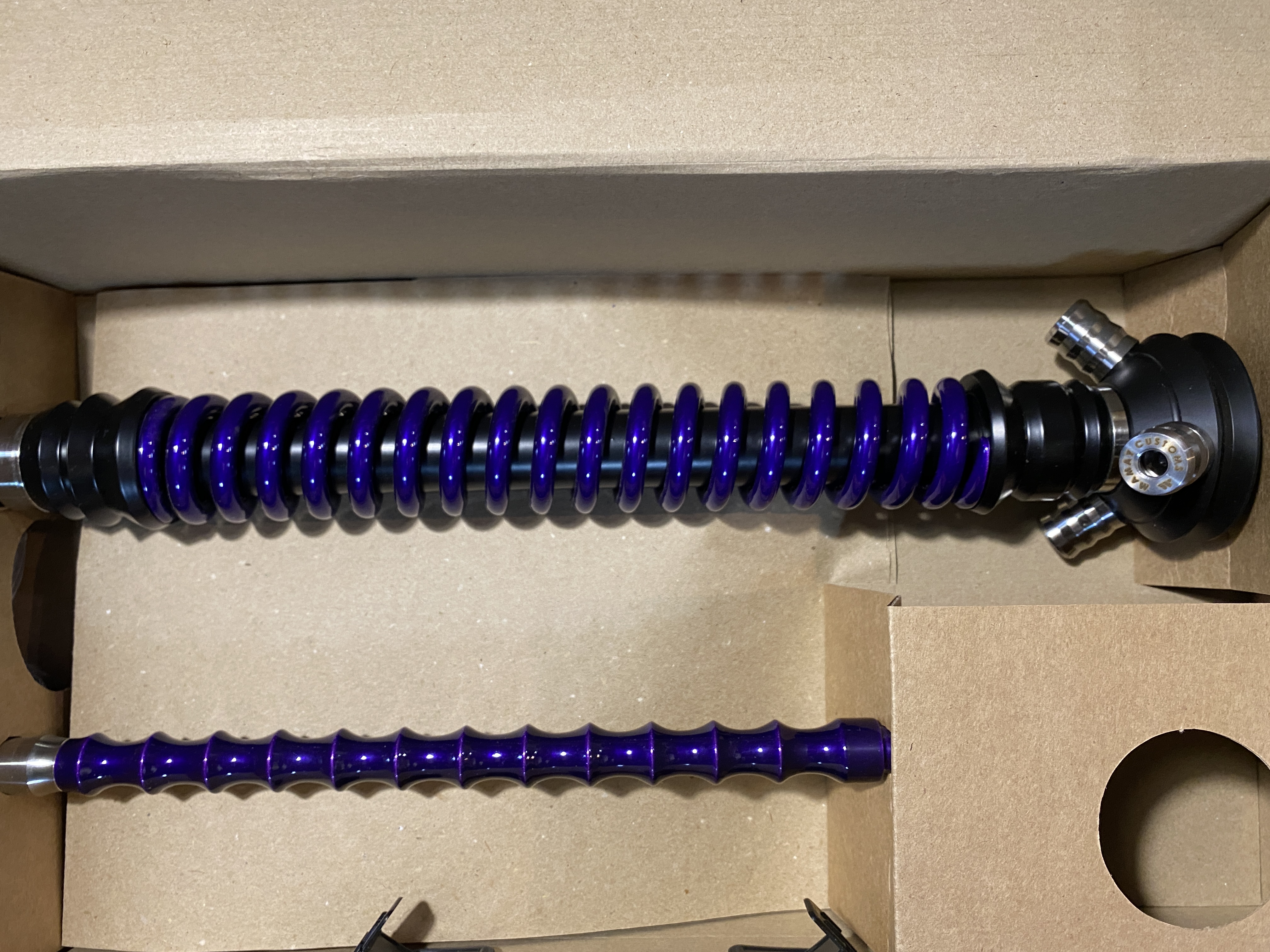 Кальян - Mamay - Coilovers - ( Черно - Фиолетовый )