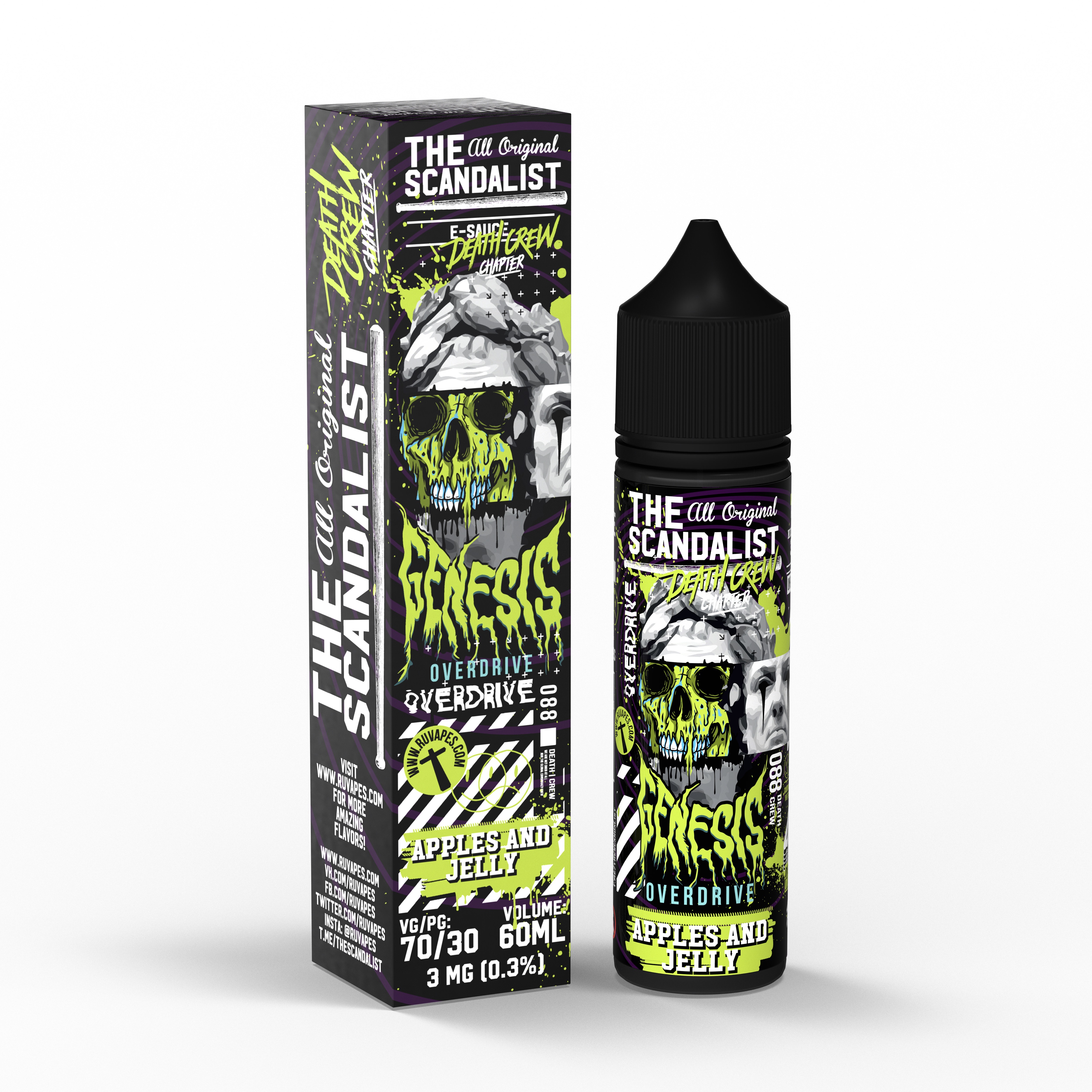 Жидкость - The Scandalist - 3 mg - Genesis Overdrive - 60 ml