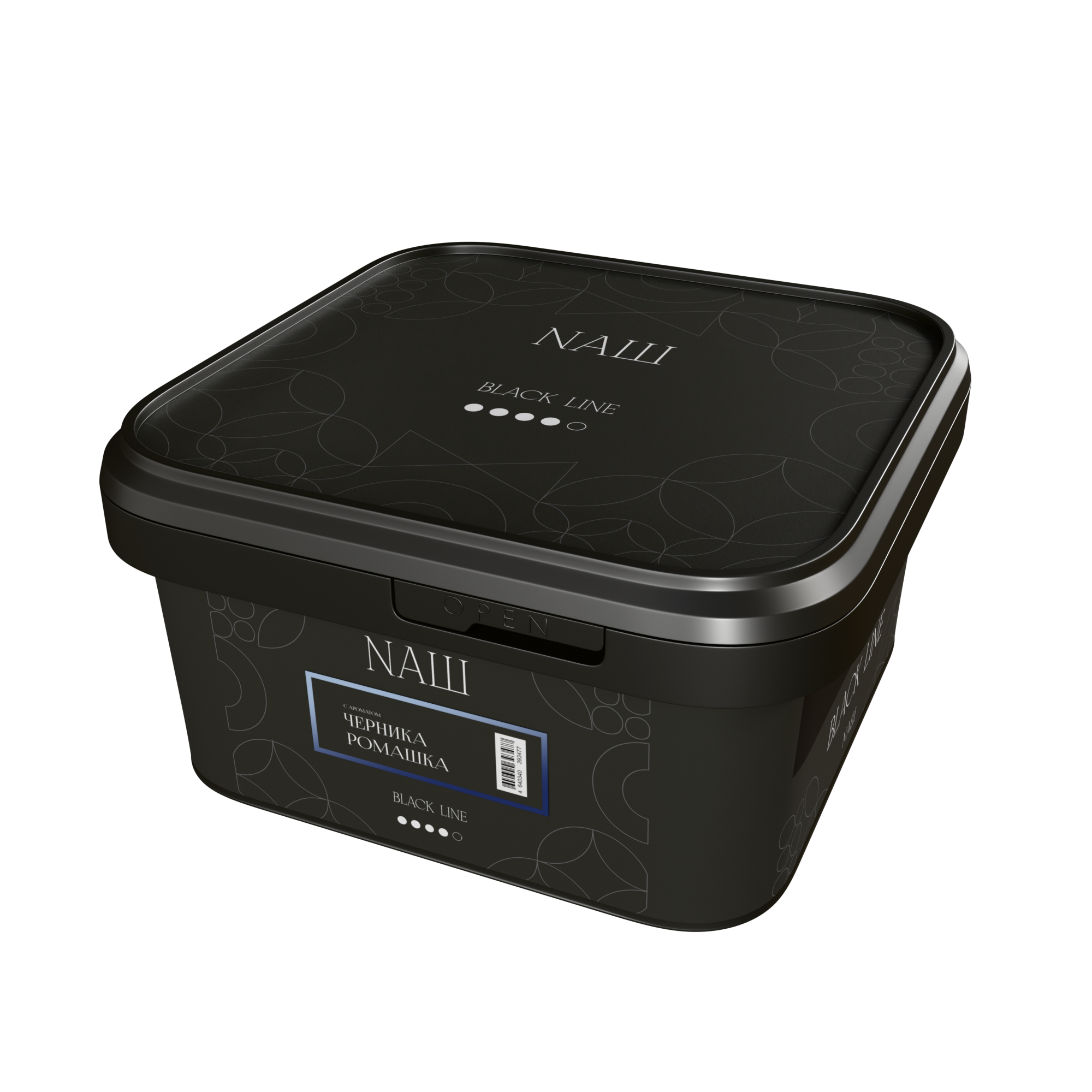 Табак для кальяна - Nаш Black - ЧЕРНИКА РОМАШКА ( с ароматом черника ромашка ) - 200 г