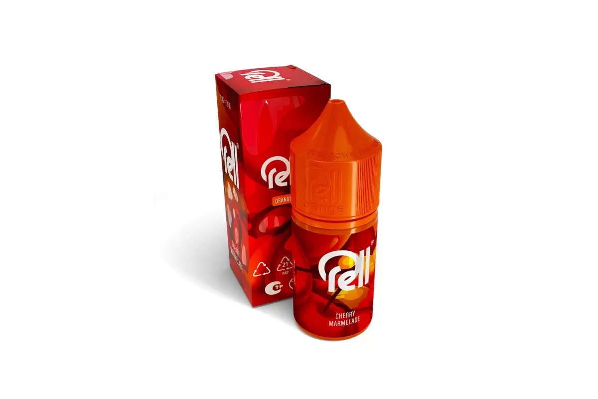 Жидкость для ЭСДН RELL ORANGE - Cherry Marmalade ( с ароматом вишневый мармелад ) - 10 мл / 18 мг/см3