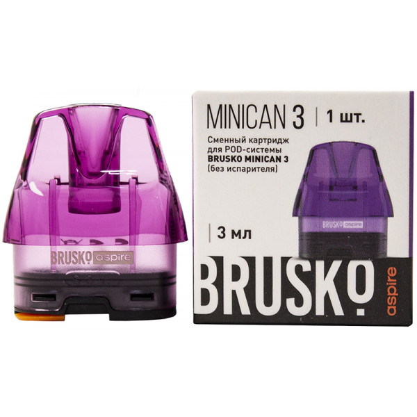 Картридж Brusko - Minican 3 / 3ml + испаритель 0.8 ohm - 1 шт