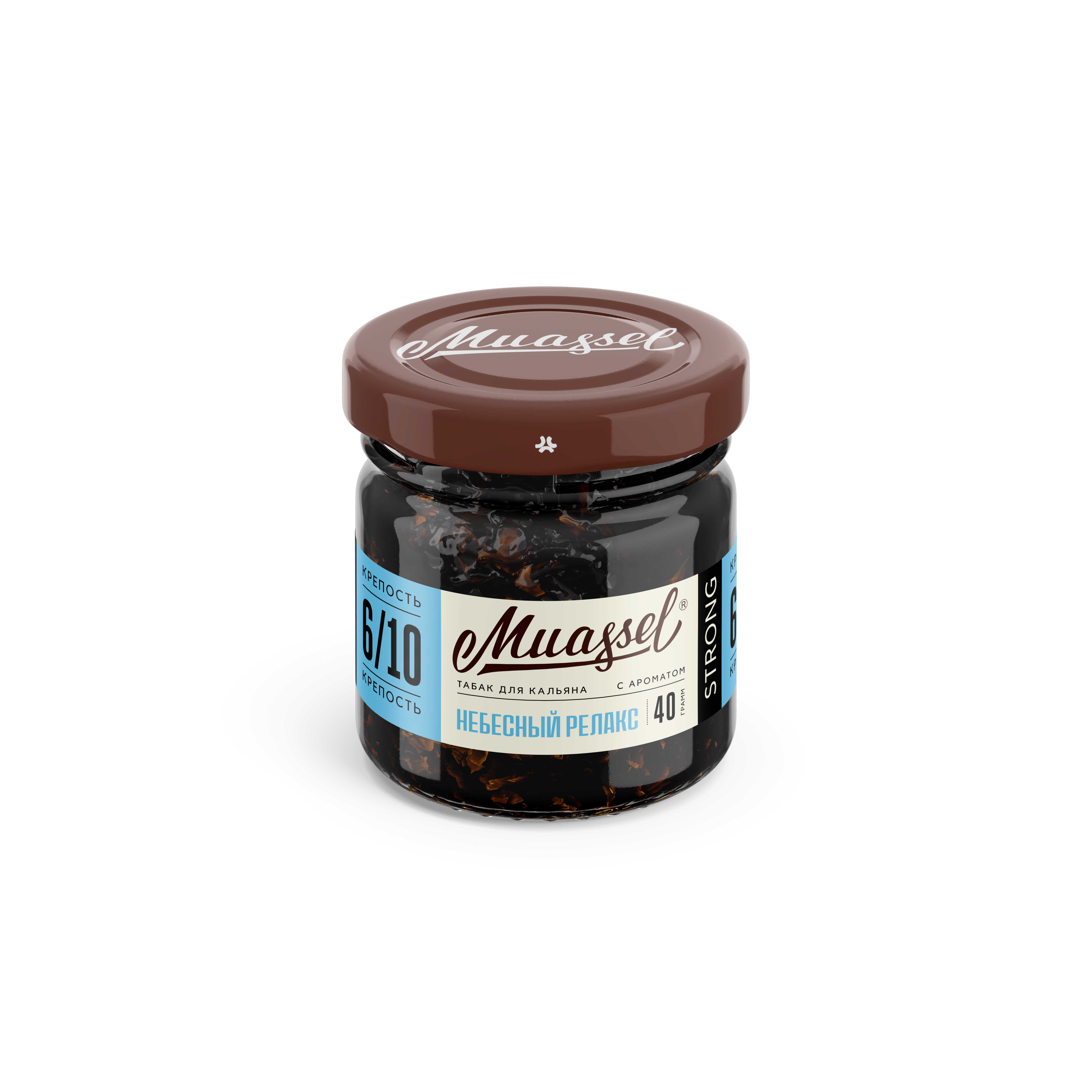 Табак для кальяна - Muassel strong 6/10 - Небесный релакс ( с ароматом фруктово-ягодный микс ) - 40 г