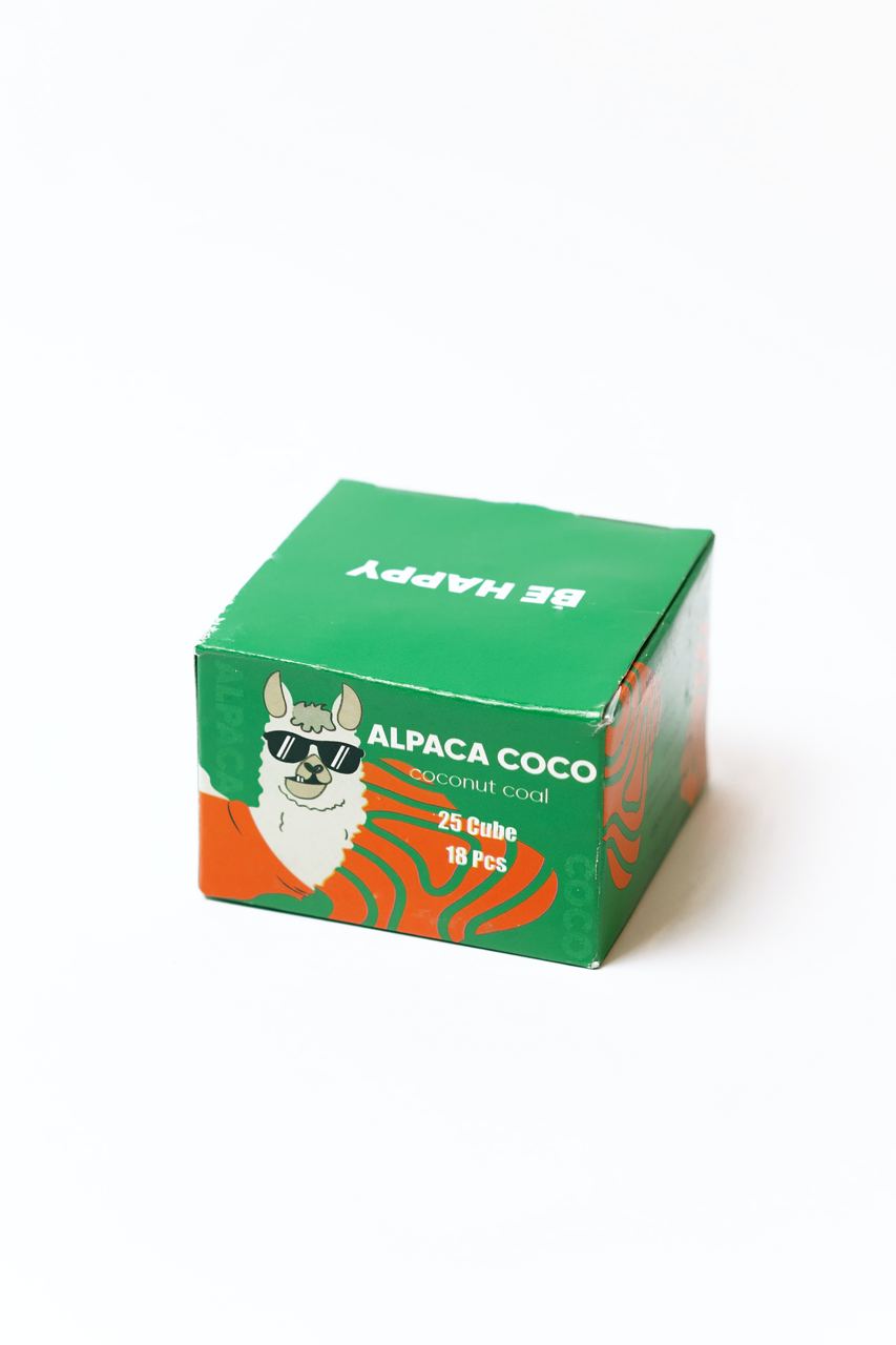 Уголь - Alpaca coco - 2.5 cube - 250 гр