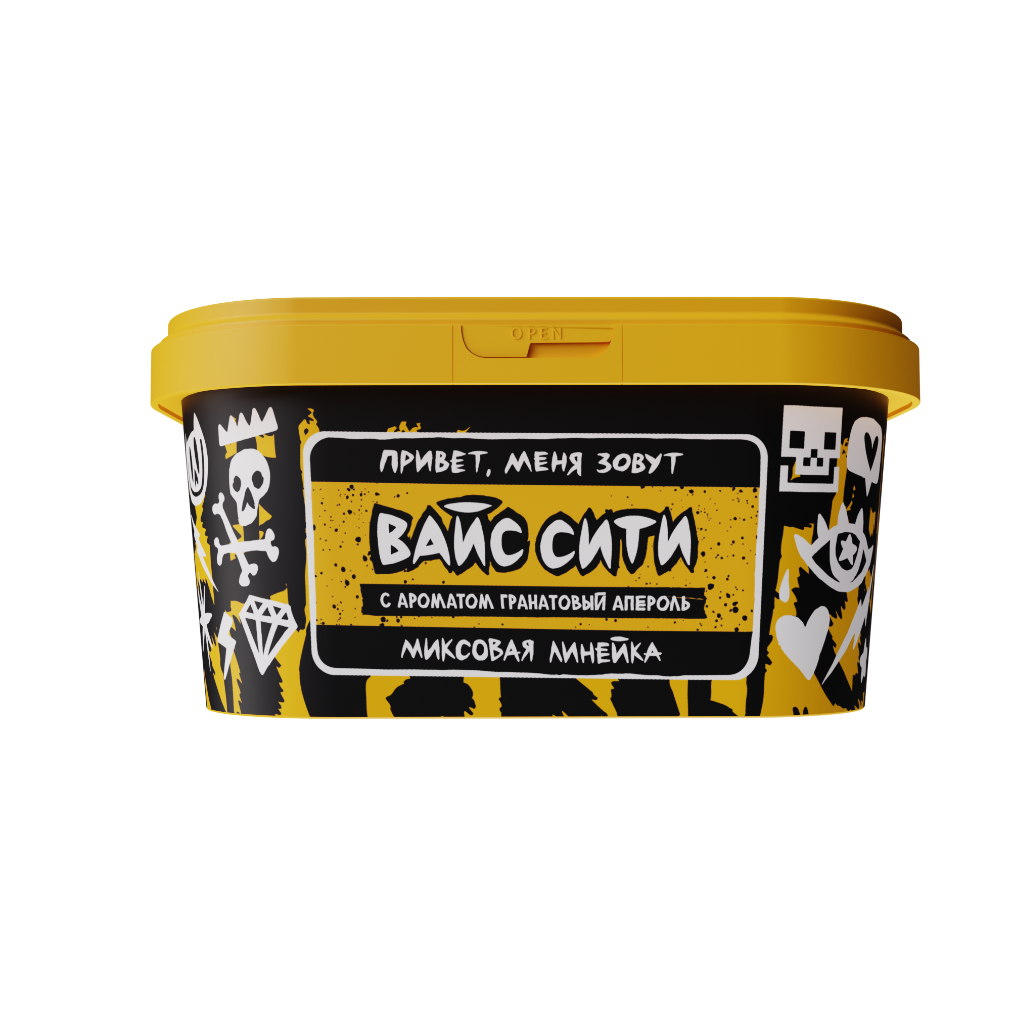 New - Табак для кальяна - Хулиган поп - ВАЙС СИТИ ( с ароматом гранатовый апероль ) - 200 г