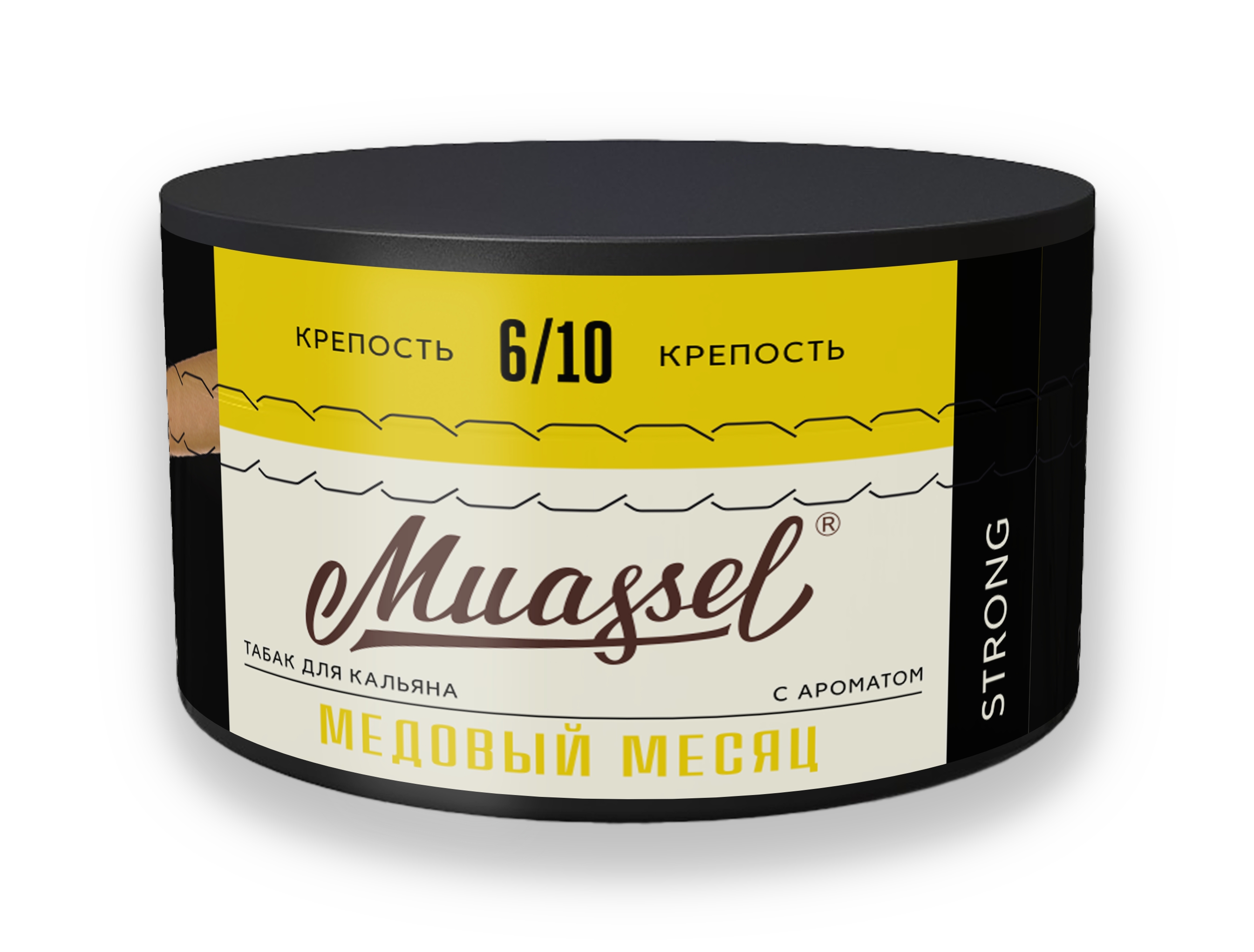 Табак для кальяна - Muassel Strong 6/10 - МЕДОВЫЙ МЕСЯЦ ( с ароматом юдзу с медовой патокой ) - 200 г