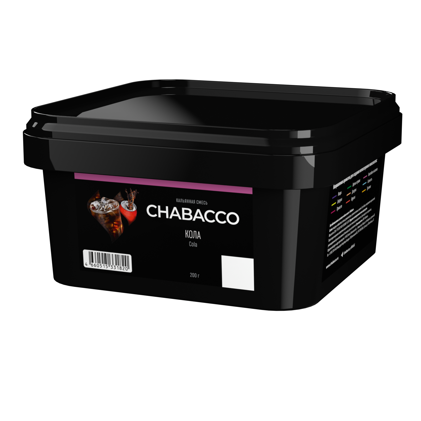 Бестабачная смесь для кальяна - Chabacco - Medium - COLA ( с ароматом кола ) - 200 г