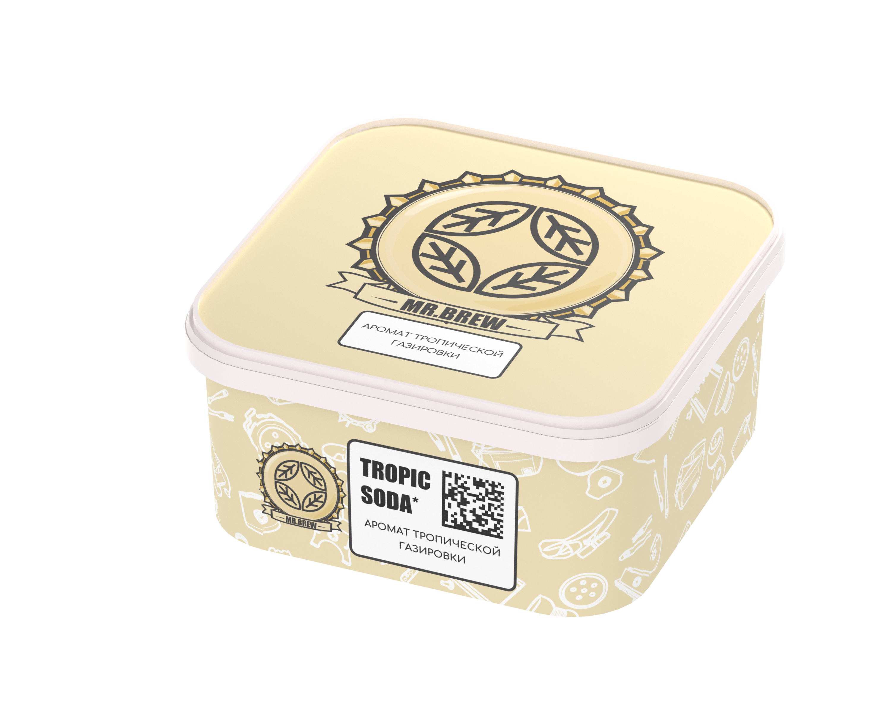 Табак для кальяна - MR. Brew - TROPIC SODA - ( с ароматом фруктовой газировки ) - 200 г