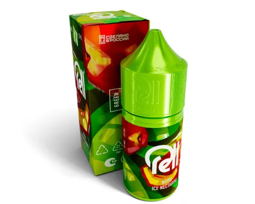 Жидкость для ЭСДН RELL GREEN - Nord Ice Nectarine ( с ароматом персик лед ) - 10 мл / 18 мг/см3