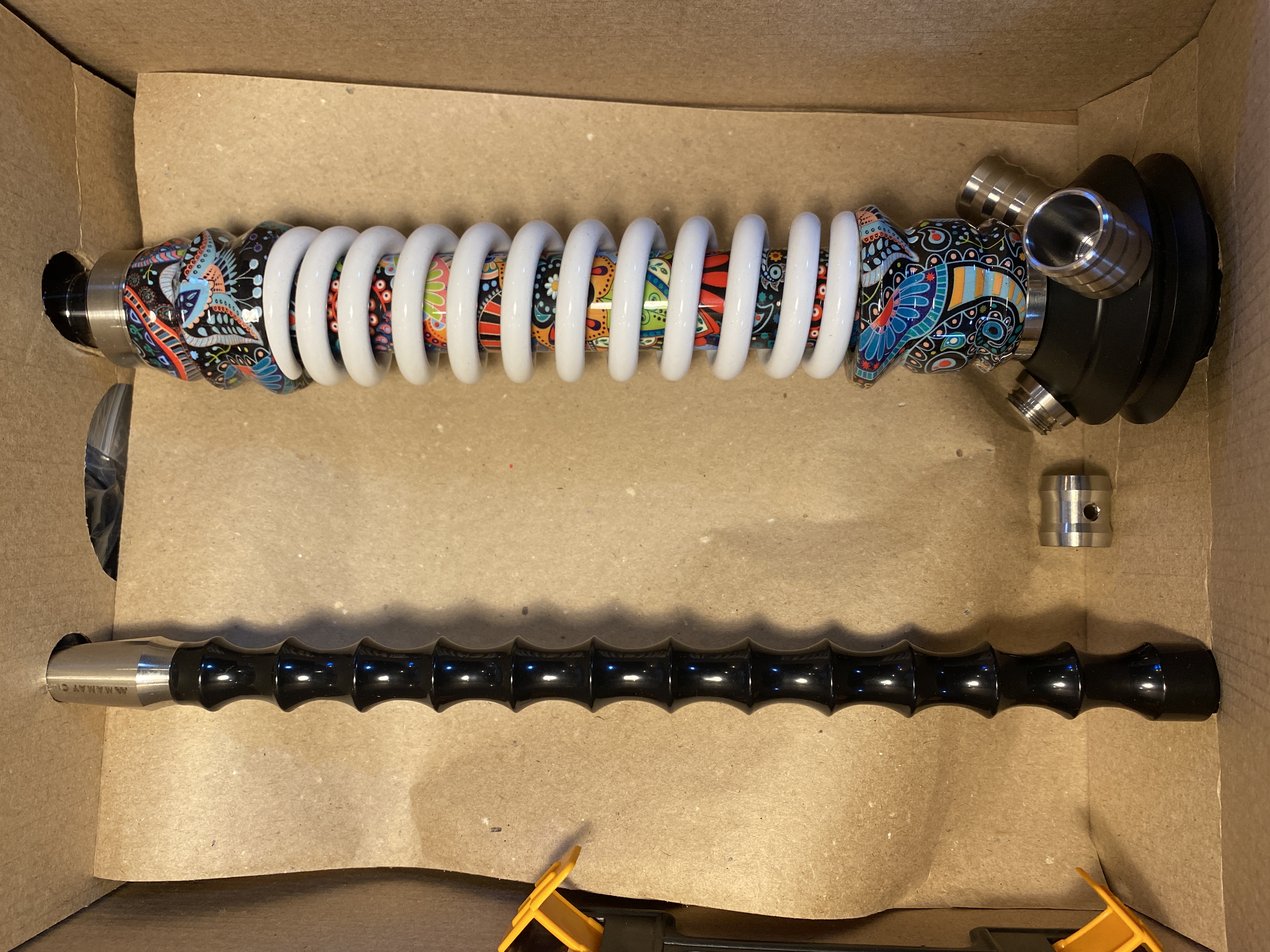 Кальян - Mamay - Coilovers Mini - ( Flowers шахта - белая спираль )