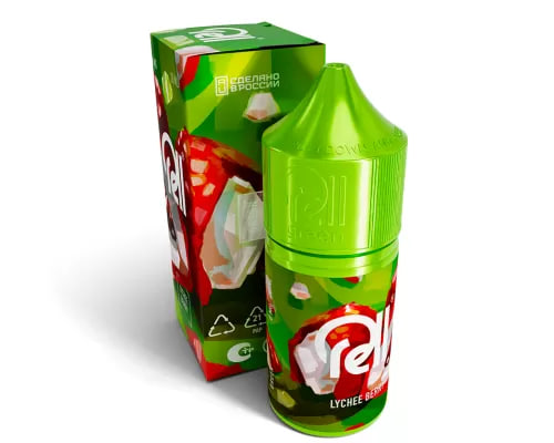 Жидкость для ЭСДН RELL GREEN - Lychee Berry ( с ароматом личи-ягоды ) - 10 мл / 18 мг/см3