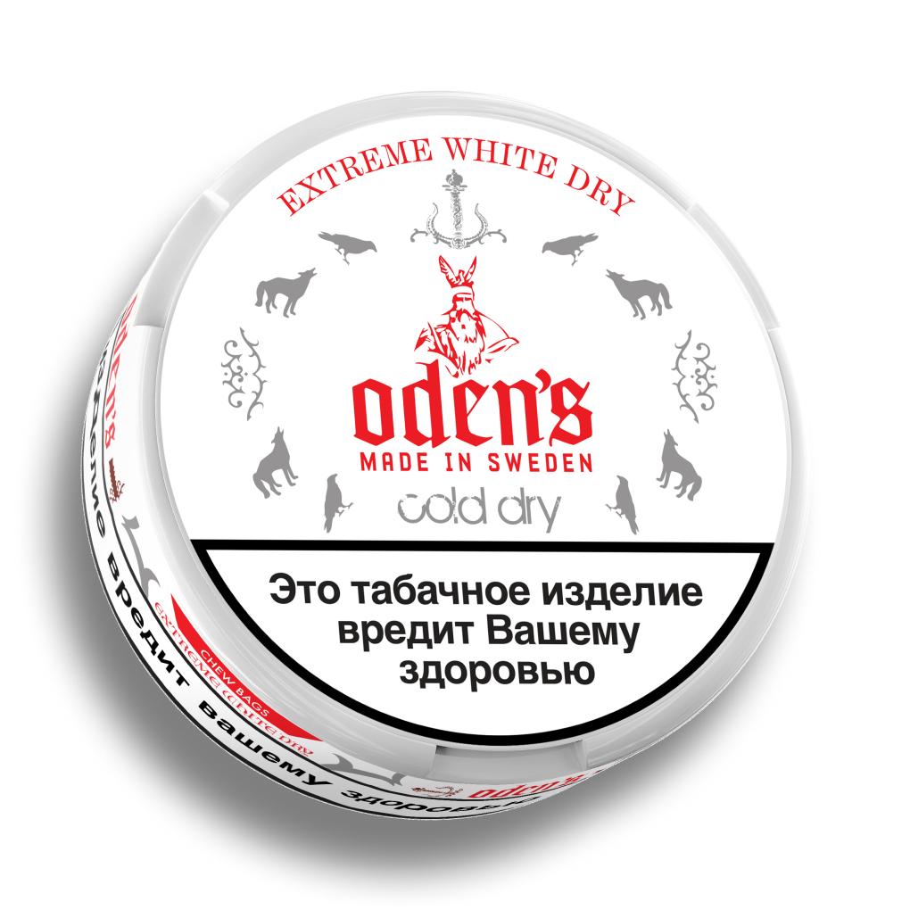 Жевательный табак - ODENS - Сold Extreme White Dry - 13 г ( Швеция )