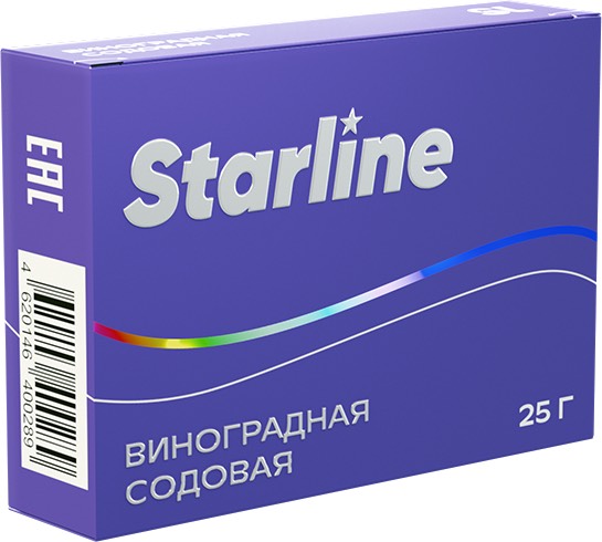 Табак для кальяна - Starline - Содовая виноградная ( с ароматом виноградная газировка ) - 25 г