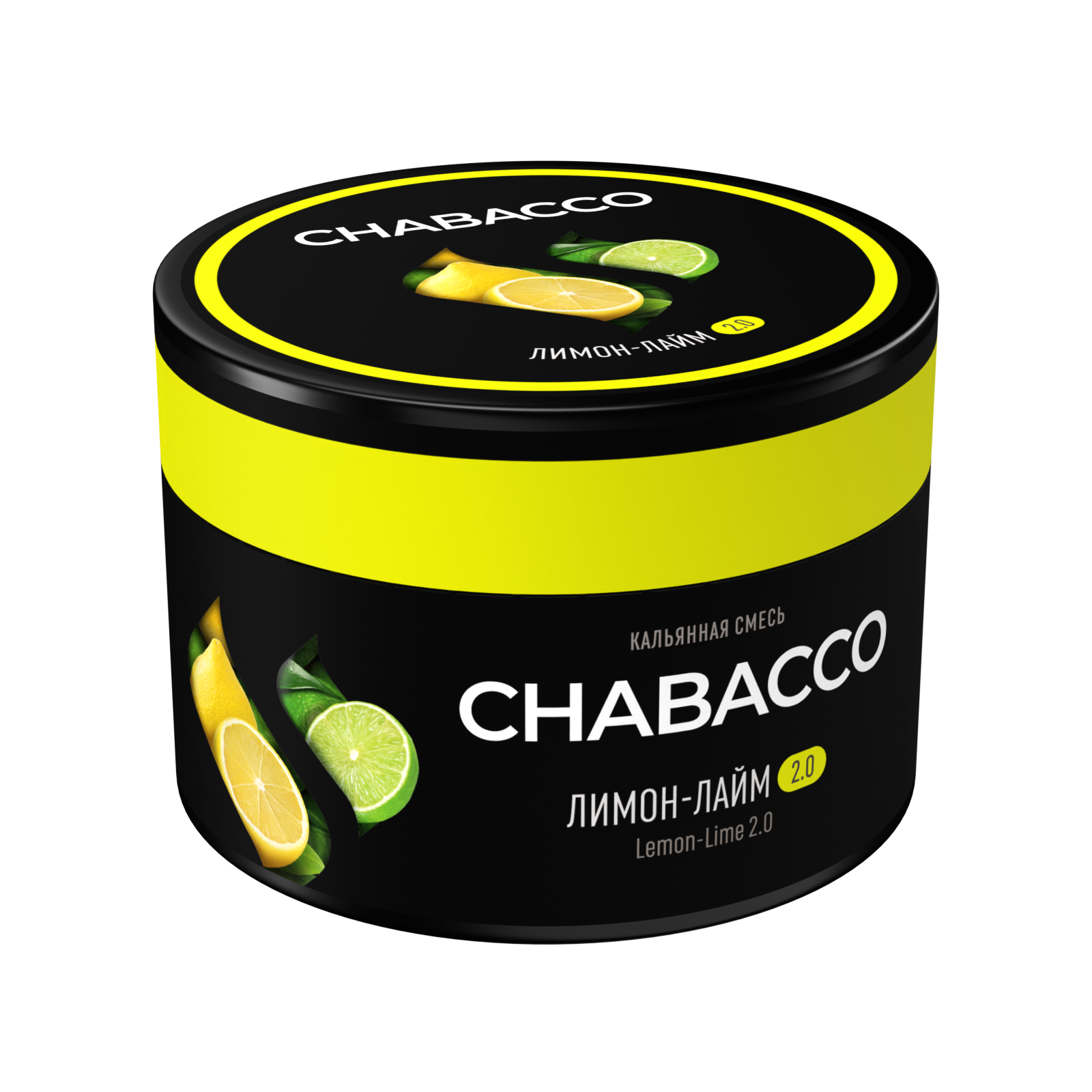Бестабачная смесь для кальяна - Chabacco Medium - Lemon-Lime 2.0 ( с ароматом лимон-лайм ) - 40 г