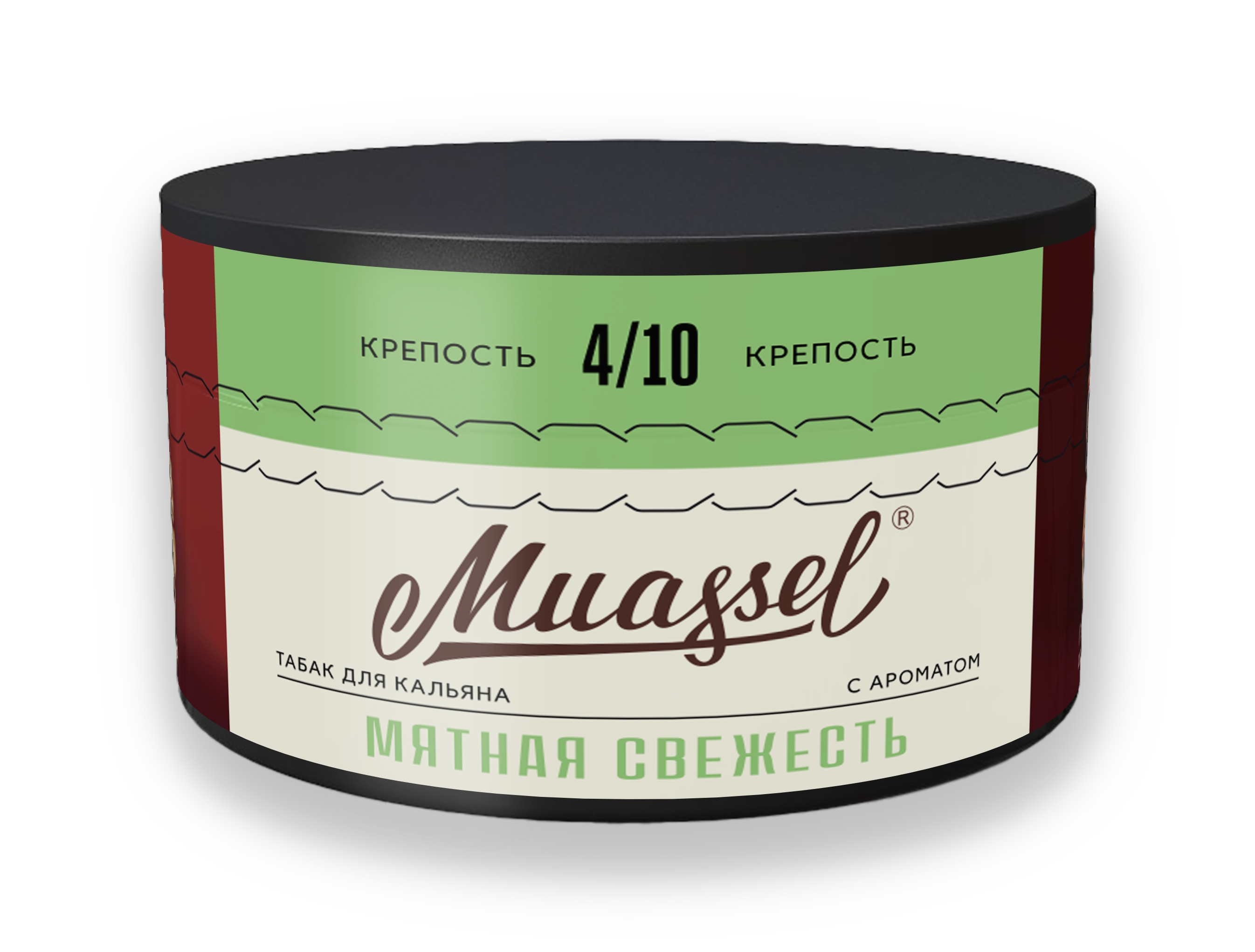 Табак для кальяна - Muassel Medium 4/10 - МЯТНАЯ СВЕЖЕСТЬ ( с ароматом мята ) - 200 г