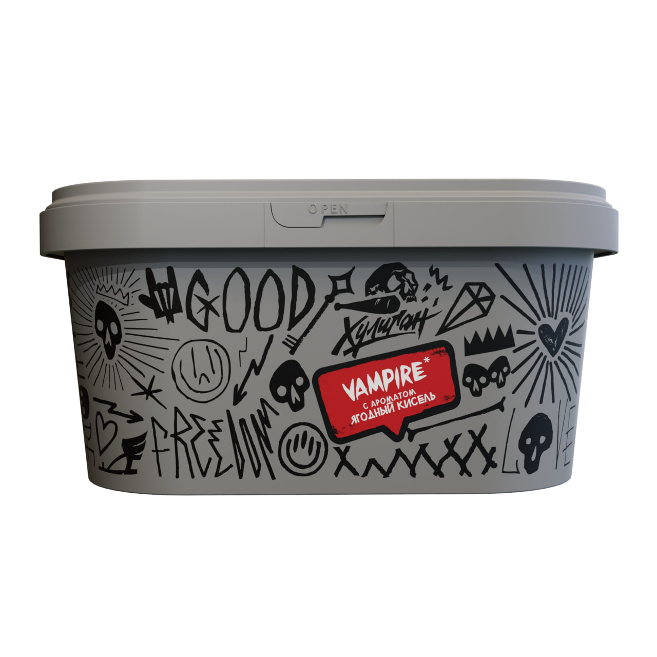 Табак для кальяна - Хулиган - VAMPIRE ( с ароматом ягодный кисель ) - 200 г