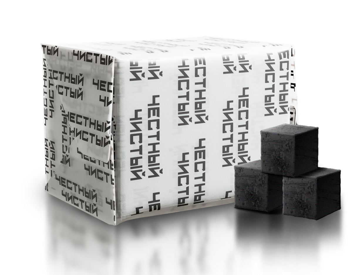 Уголь - OVEN Чистый - 25 мм - 1 кг ( для муфельных печей, отгрузка только коробкой 20 кг )