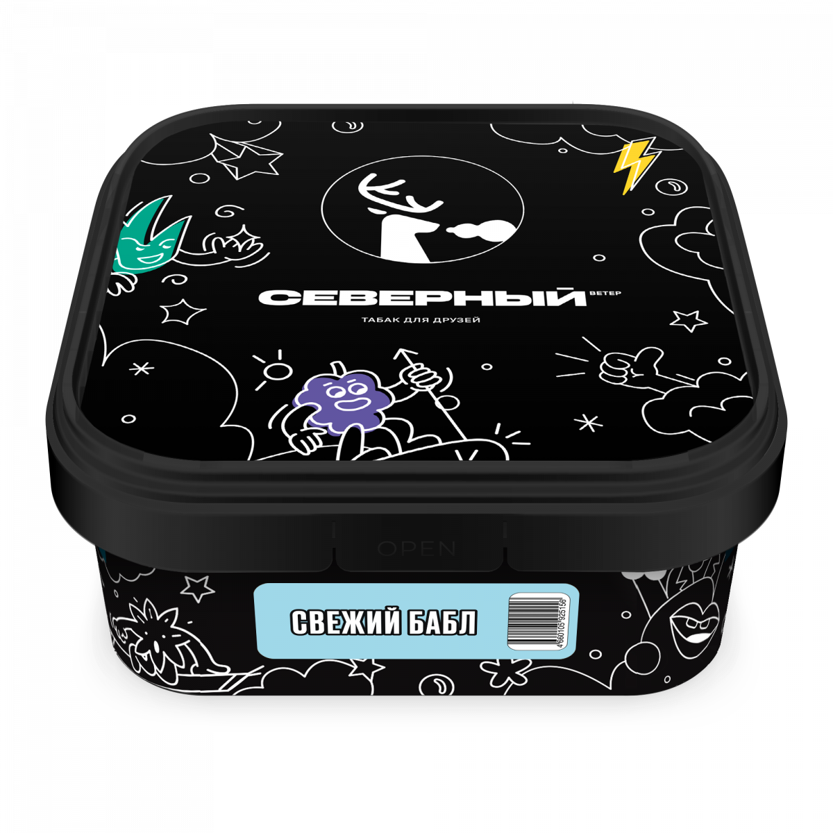 Табак для кальяна - Северный - СВЕЖИЙ БАБЛ ( с ароматом мятная жвачка ) - 200 г