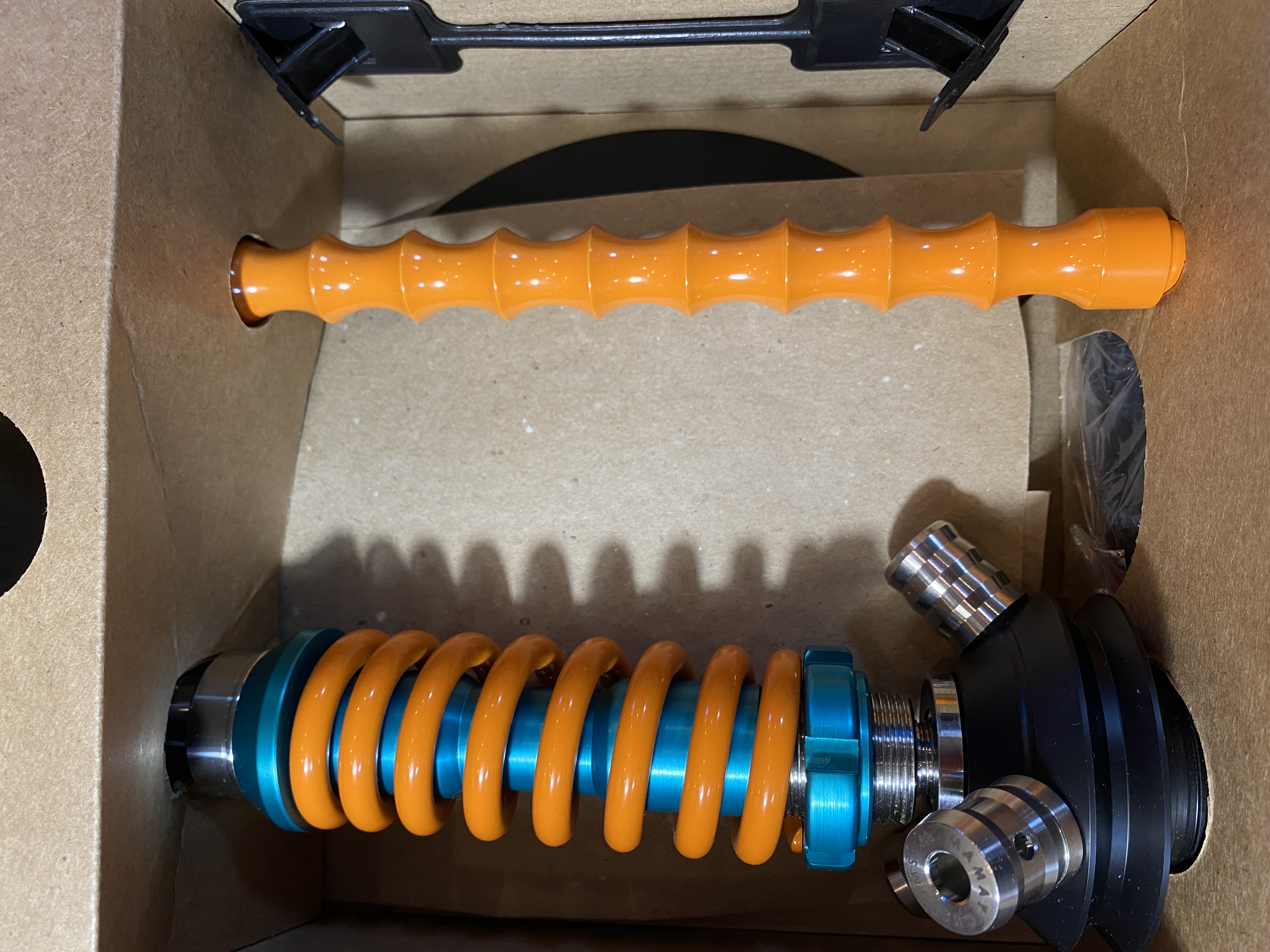 Кальян - Mamay - Coilovers Micro Анодирование - ( Тифани шахта - оранжевая спираль )