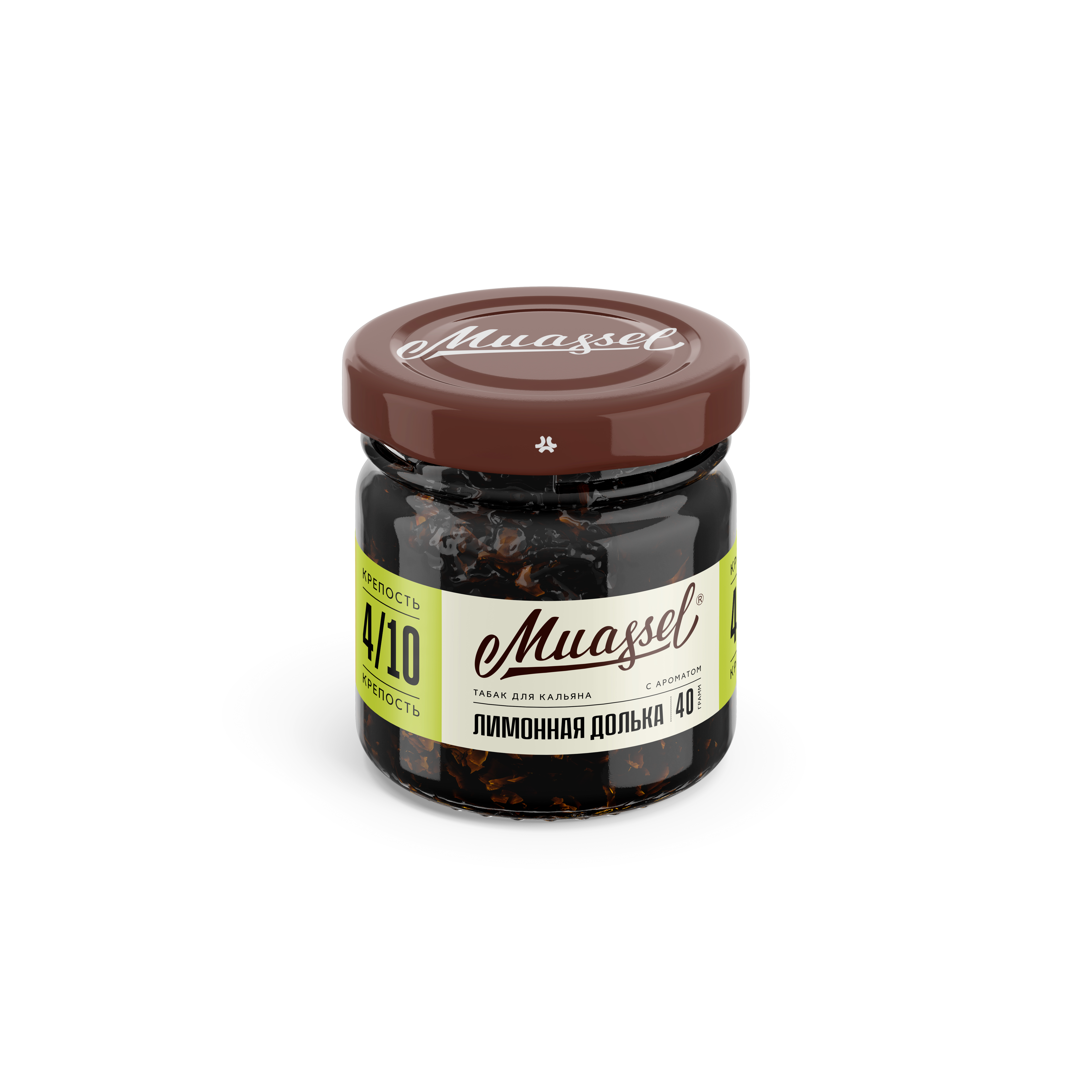 Табак для кальяна - Muassel medium 4/10 - Лимонная долька ( с ароматом лимонных леденцов ) - 40 г