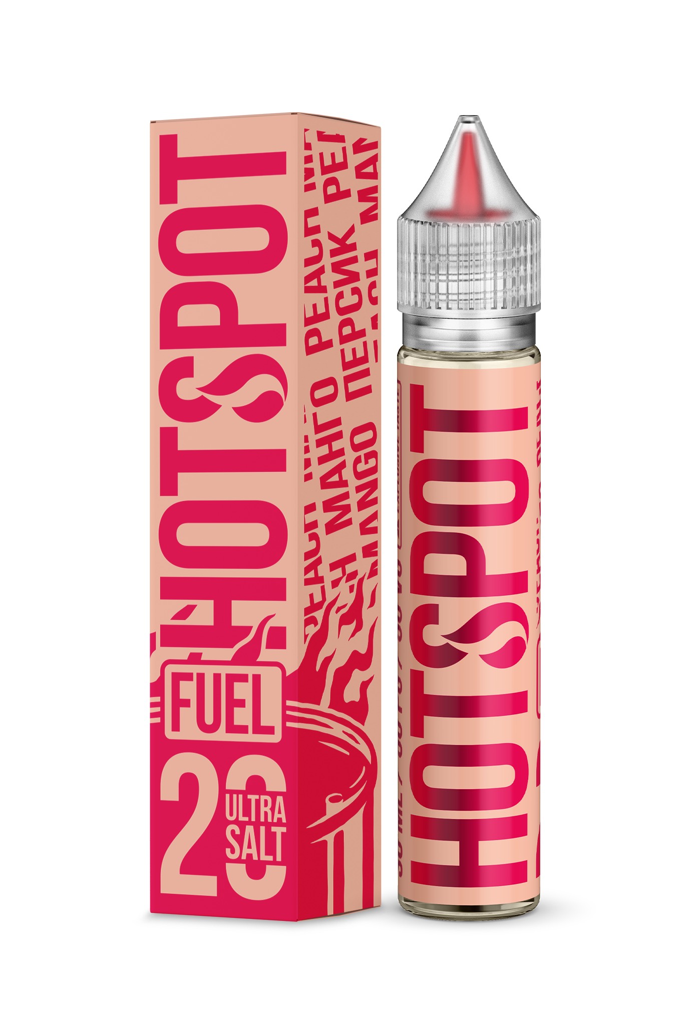 Жидкость - Hotspot Fuel - Ultra S - Peach Mango - 30 ml