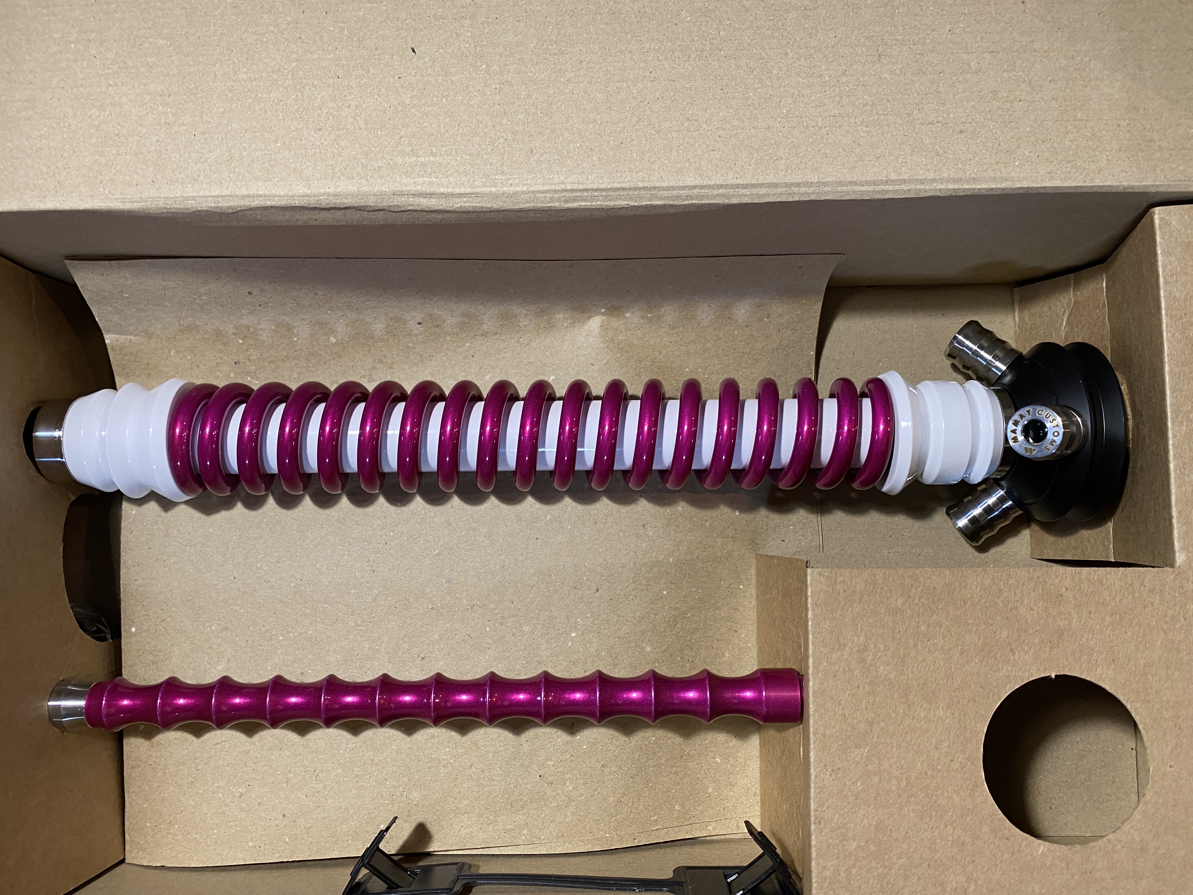 Кальян - Mamay - Coilovers - ( Бело - Розовый Лак )