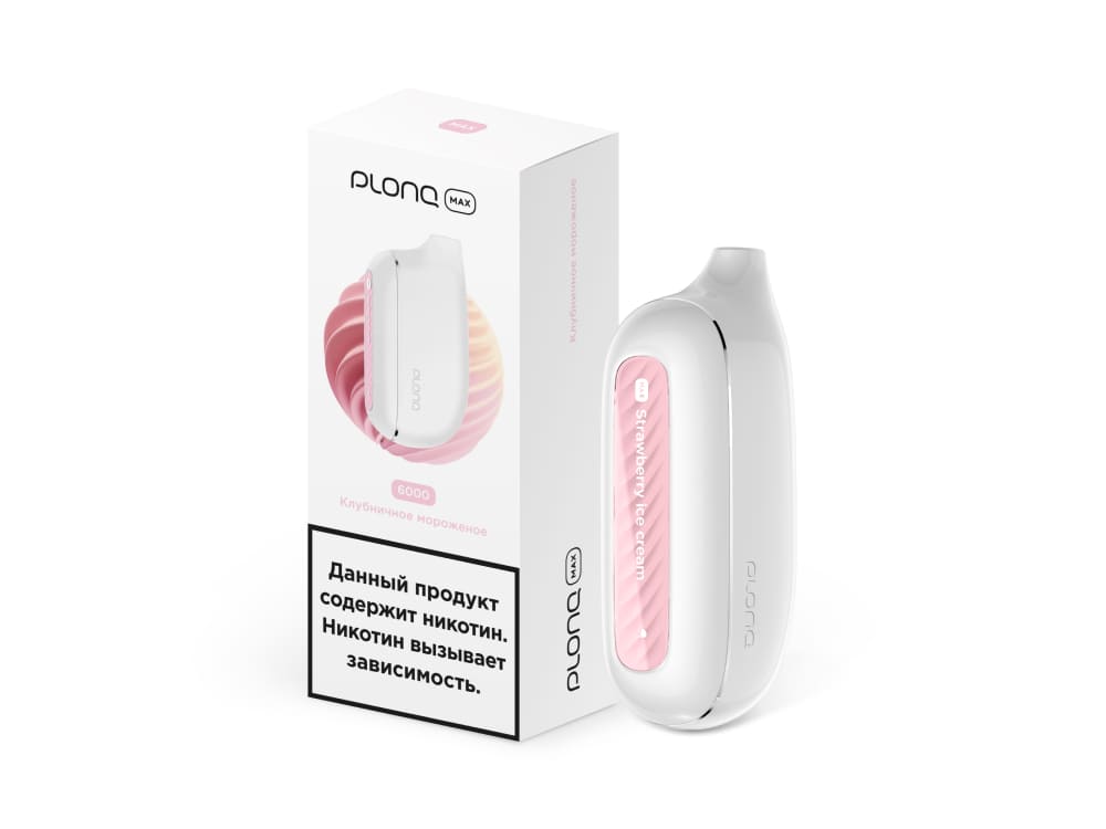 ЭСДН - Plonq Max 6000 - Клубничное Мороженое
