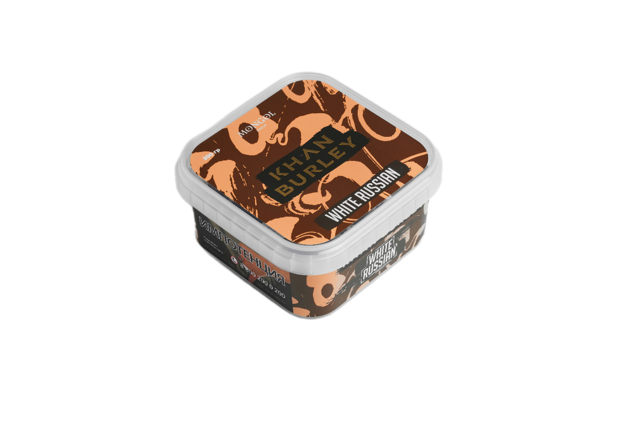 Табак для кальян - Khan Burley - WHITE RUSSIAN ( с ароматом коктейля белый русский ) - 200г
