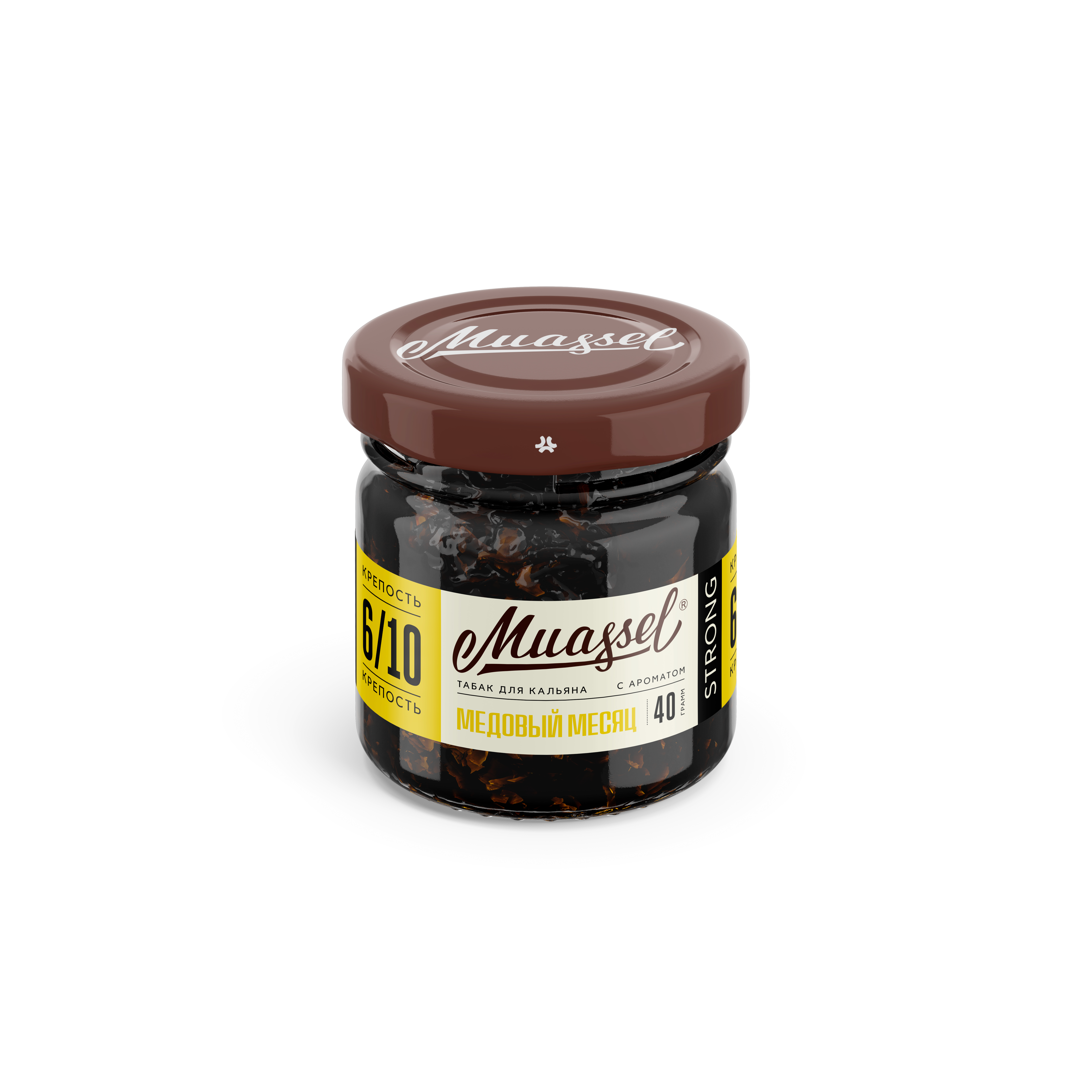 Табак для кальяна - Muassel strong 6/10 - Медовый месяц ( с ароматом юдзу с медовой патокой ) - 40 г