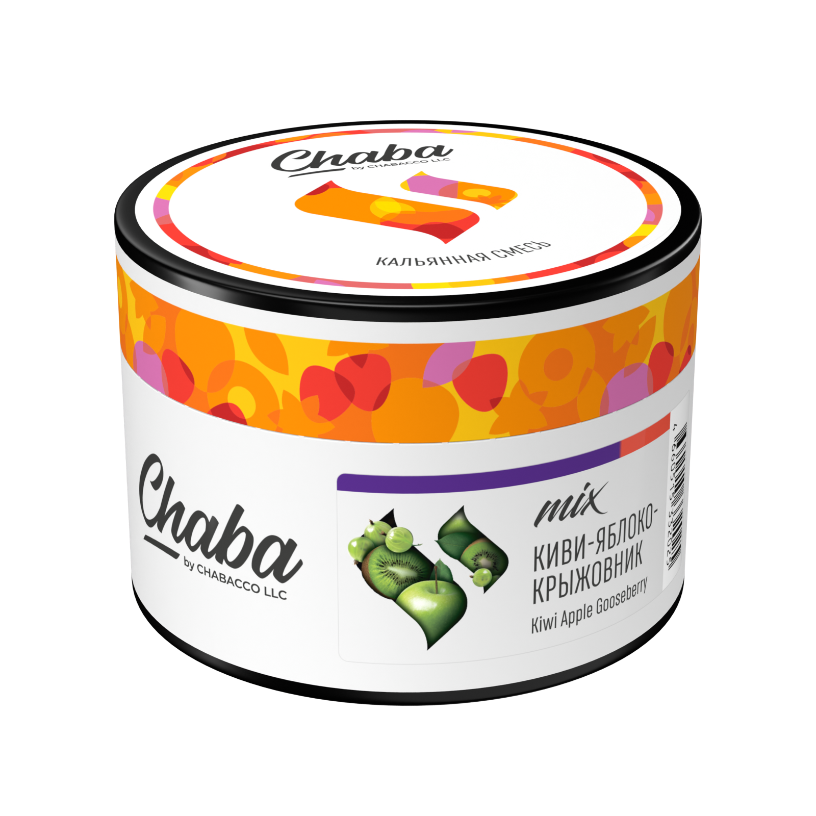 Бестабачная смесь для кальяна - Chaba Mix - Kiwi Apple Gooseberry ( с ароматом киви-яблоко-крыжовник ) - 40 г
