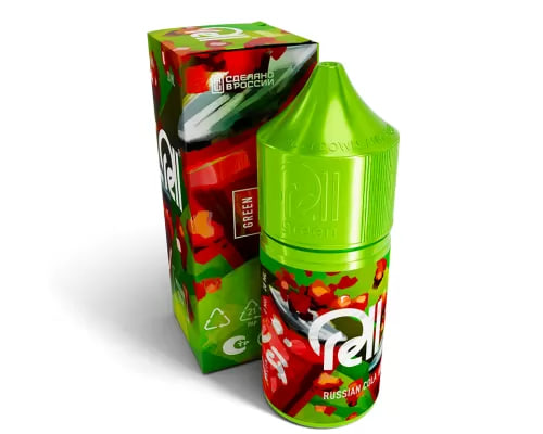 Жидкость для ЭСДН RELL GREEN - Russian Cola ( с ароматом кола ) - 10 мл / 18 мг/см3