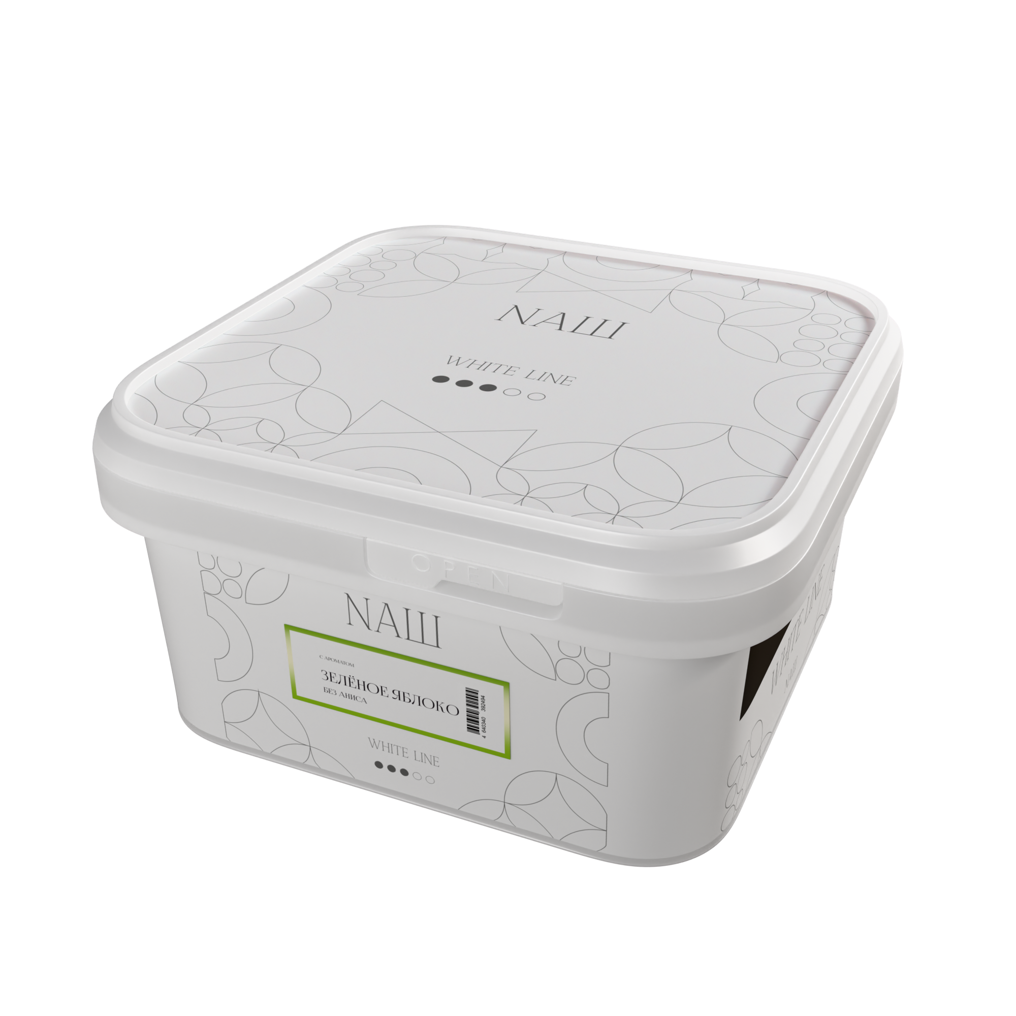 Табак для кальяна - NAШ - ЗЕЛЁНОЕ ЯБЛОКО ( с ароматом кисло-сладкое яблоко без аниса ) - 200 г