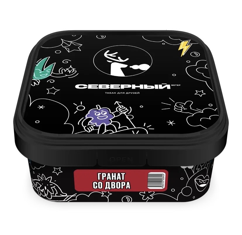Табак для кальяна - Северный - ГРАНАТ СО ДВОРА ( с ароматом гранат ) - 200 г