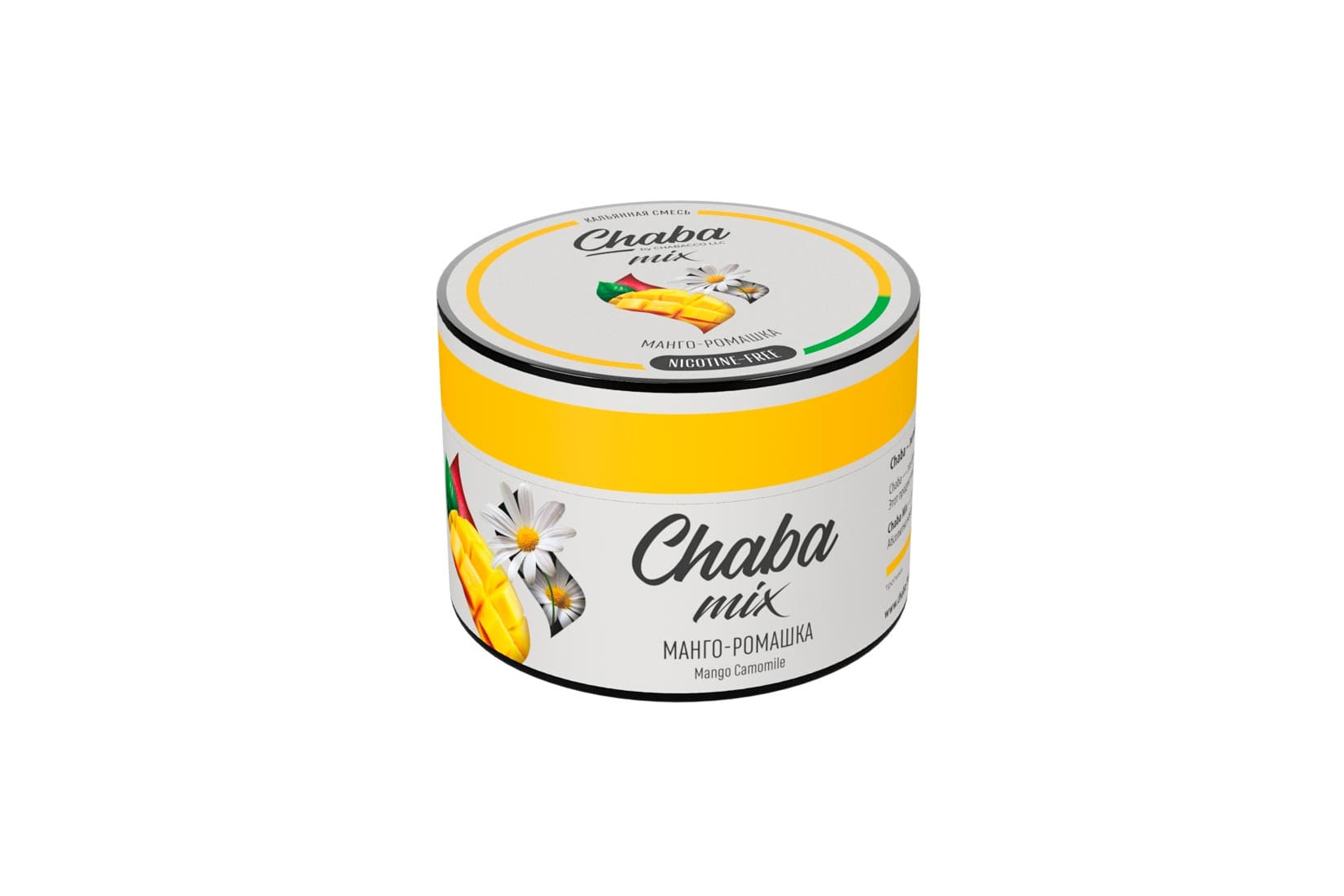 Бестабачная смесь для кальяна - Chaba - Mango Chamomile ( с ароматом манго-ромашка ) - 50 г