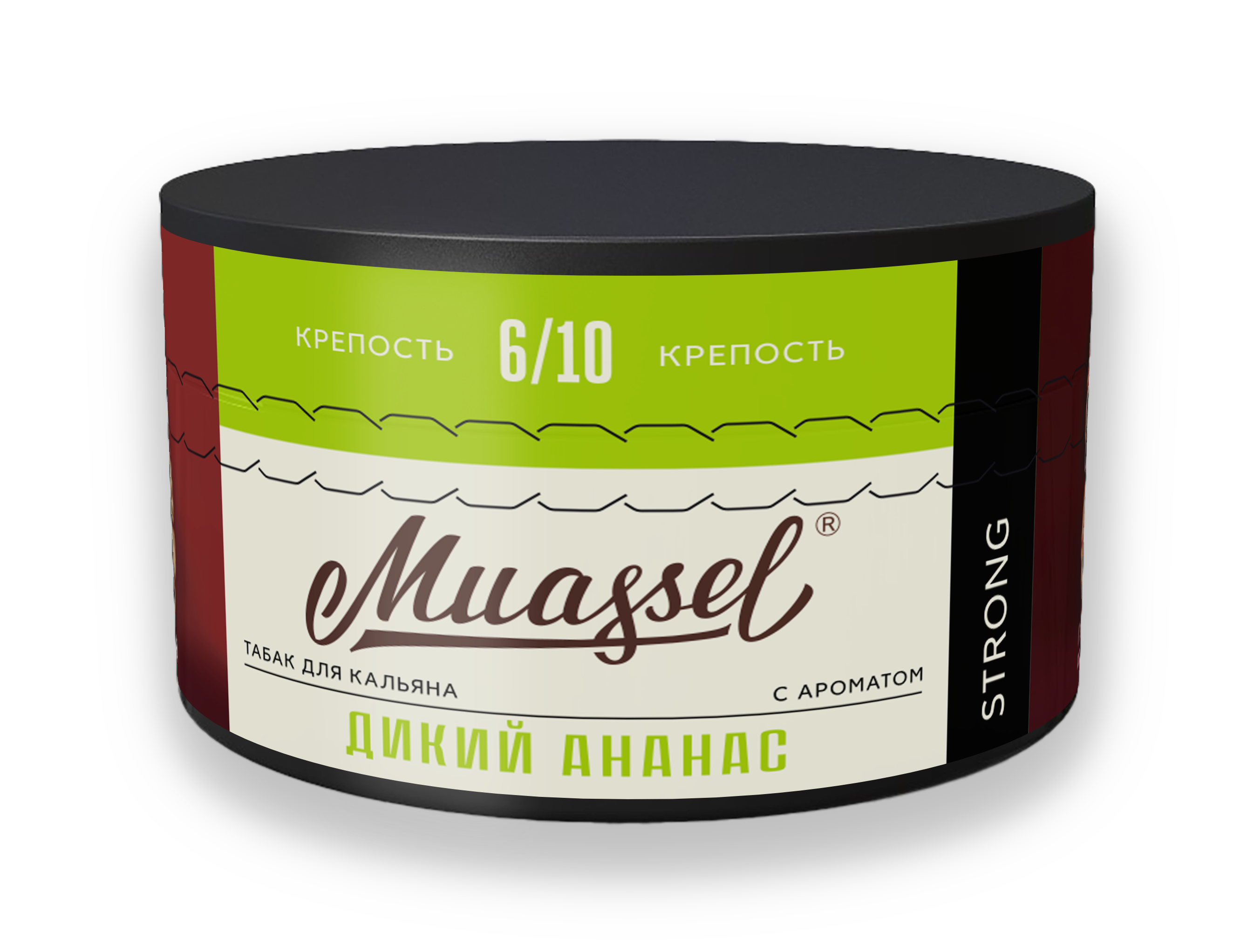 Табак для кальяна - Muassel Strong 6/10 - ДИКИЙ АНАНАС ( с ароматом ананас ) - 200 г
