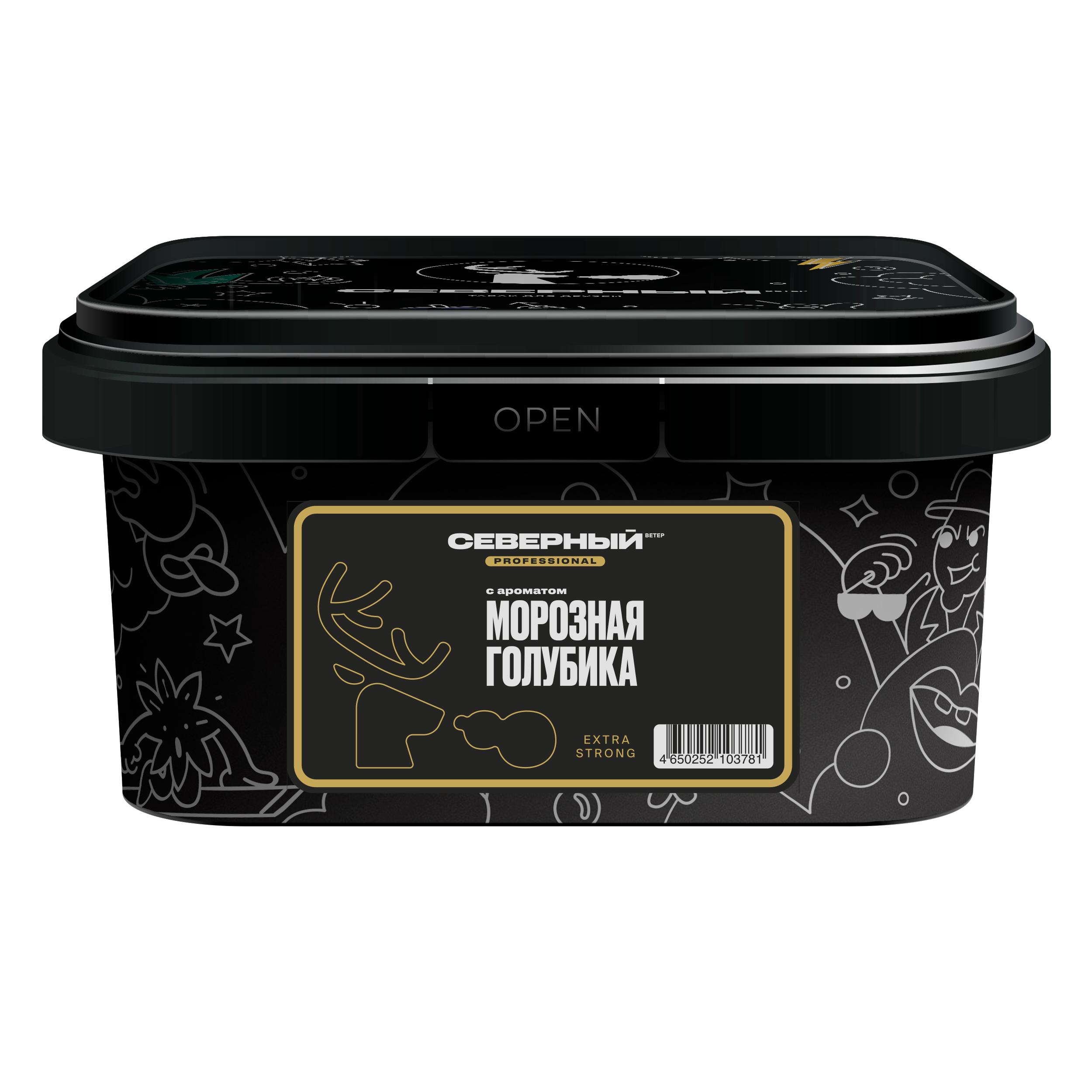 Табак для кальяна - Северный PRO - МОРОЗНАЯ ГОЛУБИКА ( с ароматом голубики ) - 200 г