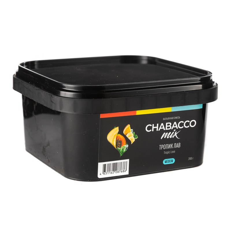 Бестабачная смесь для кальяна - Chabacco - MIX - TROPIC LOVE ( с ароматом ТРОПИК ЛАВ ) - 200 г
