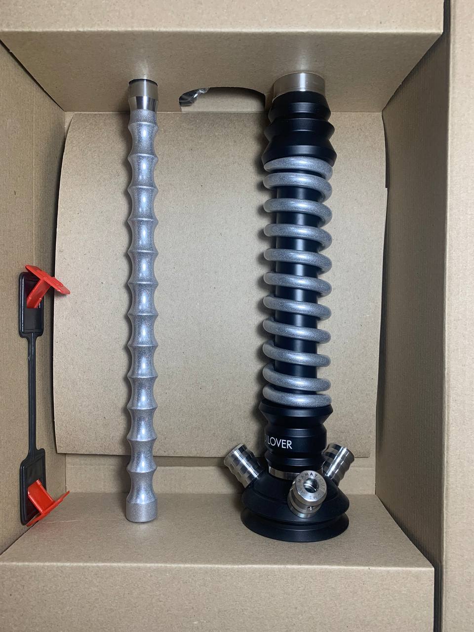 Кальян - Mamay - Coilovers Mini - ( Черная шахта - хром спираль ) 2.31