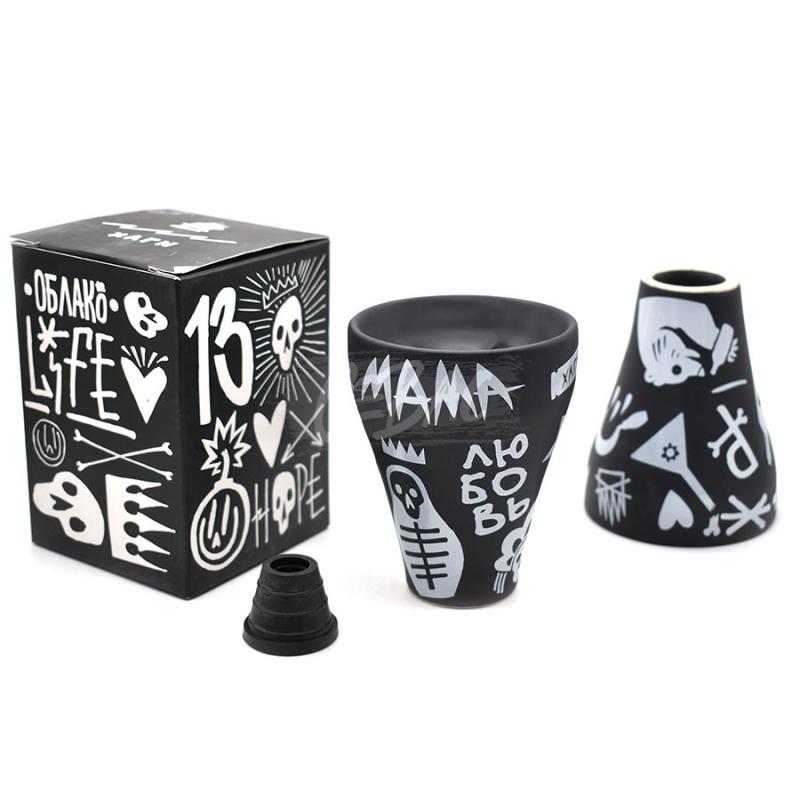 New - Чаша для кальяна - Хулиган х Облако - Мама ( турка )