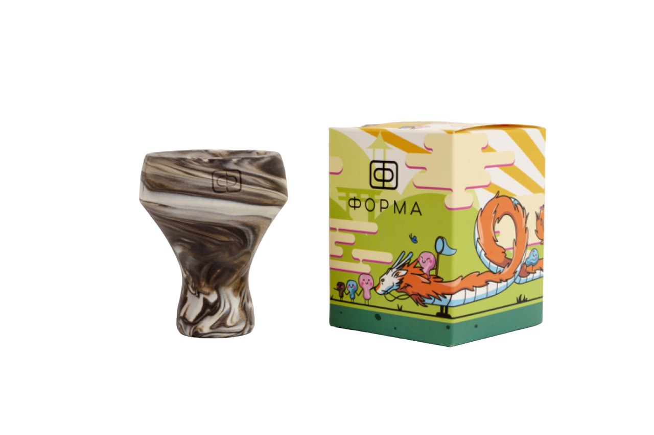 Чаша для кальяна - Forma Bowl - base - Нерикоми (черно-белая) ( турка )