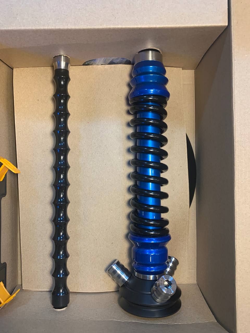 Кальян - Mamay - Coilovers Mini - ( Голубая шахта - черная спираль )