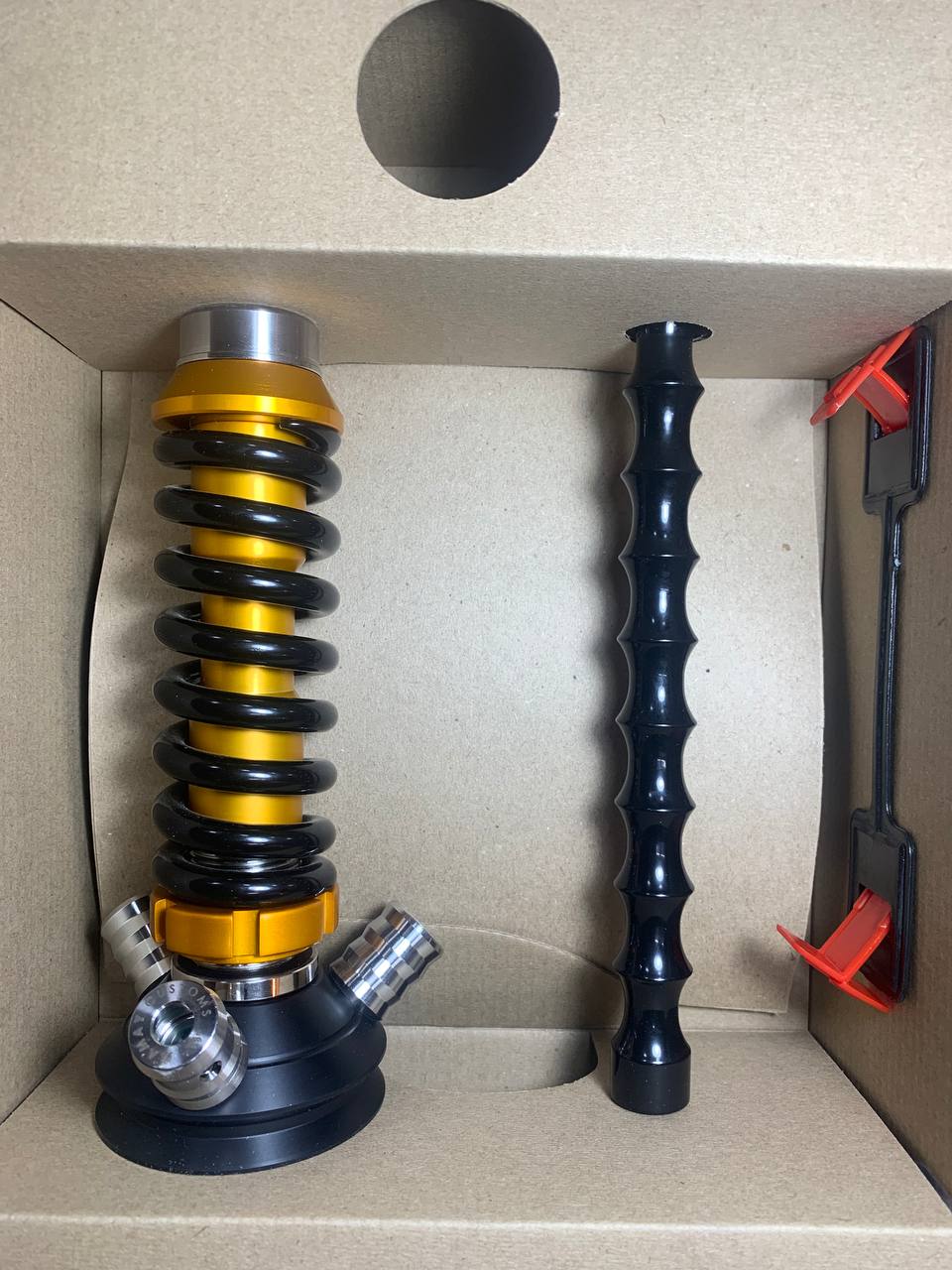 Кальян - Mamay - Coilovers Micro - ( Золотая шахта - черная спираль )