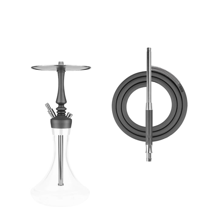 Кальян - Hoob - Mars Pro Mini  - Space gray ( Steel ) - без колбы