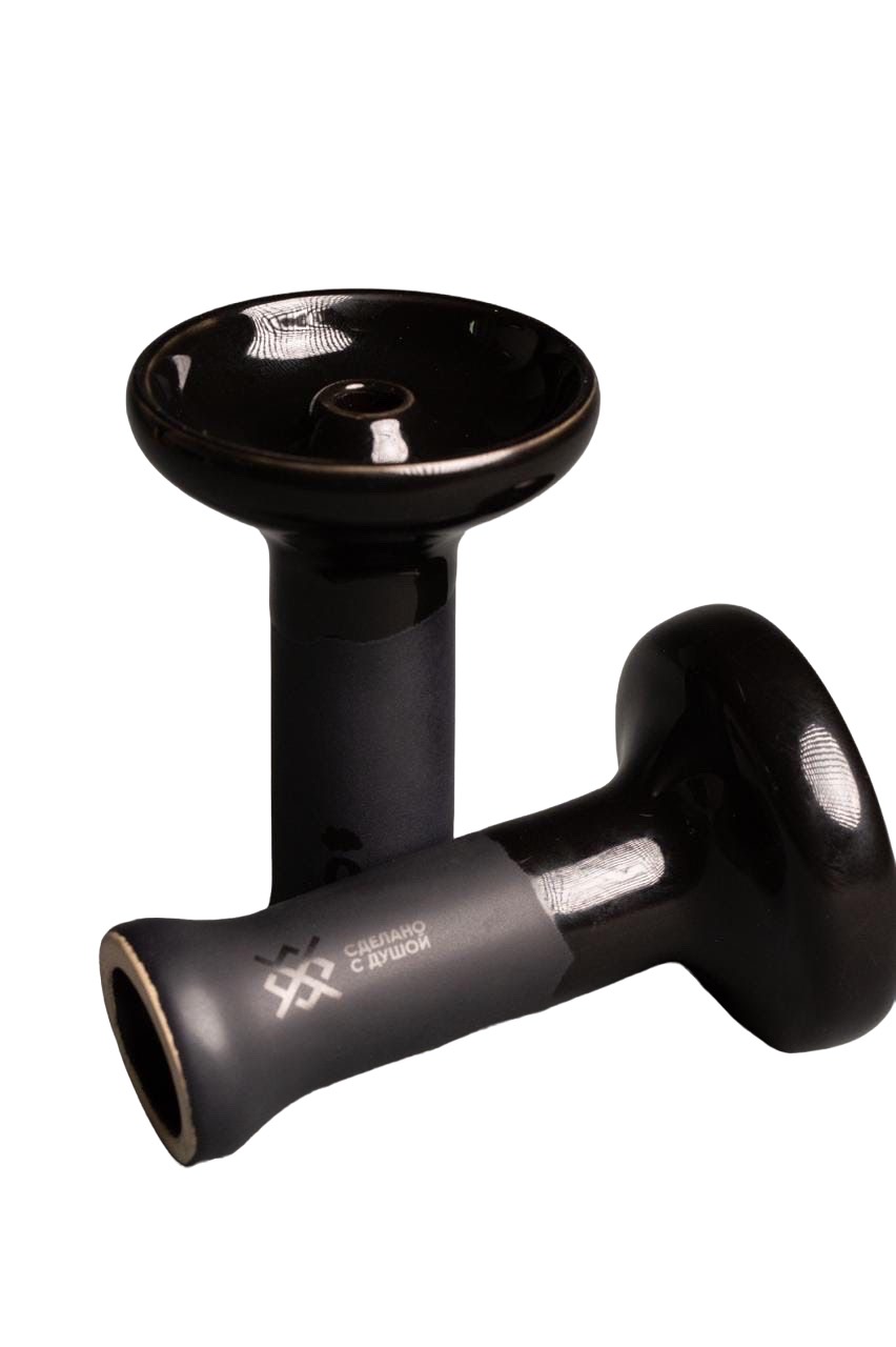 Чаша для кальяна - Облако х Душа BLACK - Phunnel M Glaze черная ( фанэл )