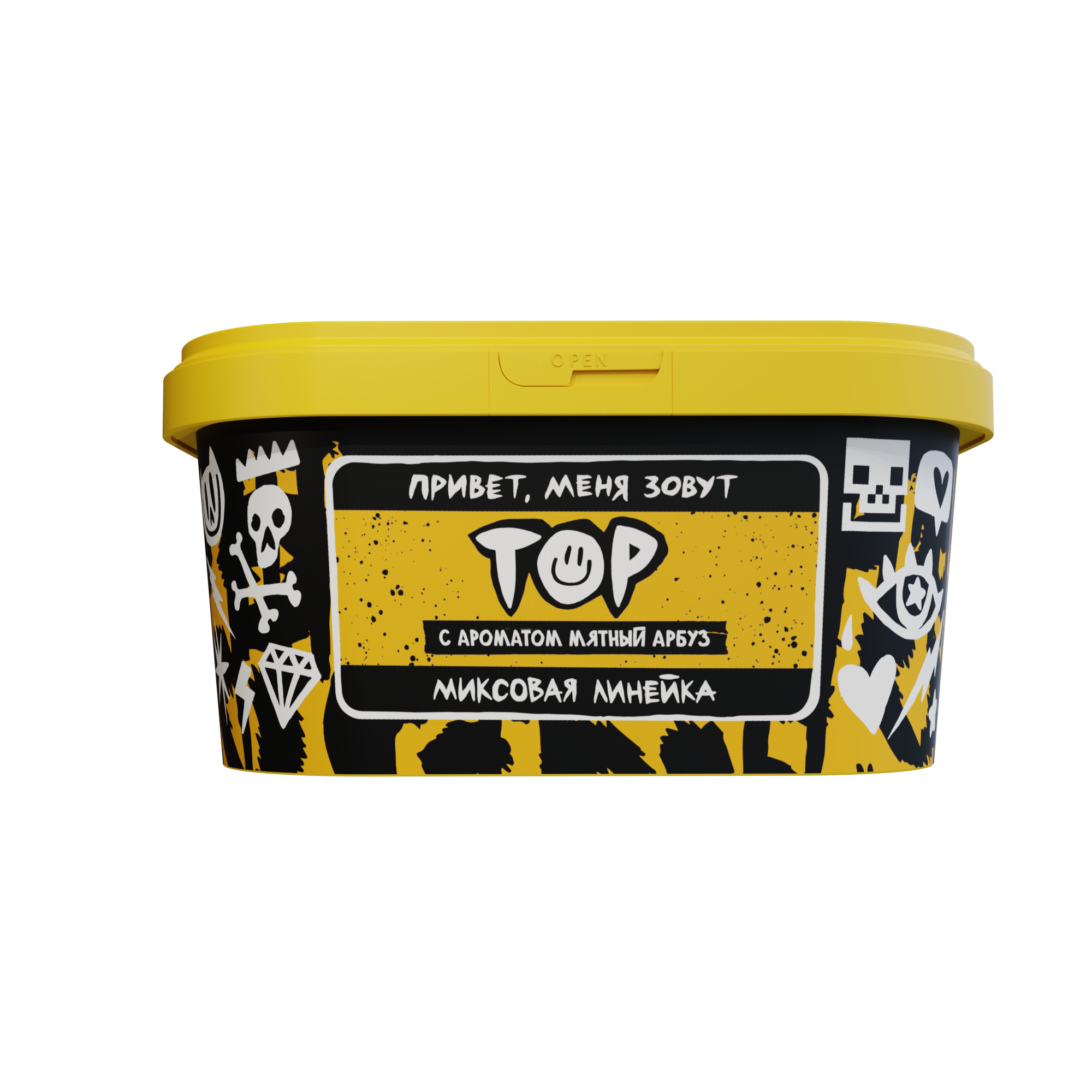 Табак для кальяна - Хулиган поп - ТОР ( с ароматом мятный арбуз ) - 200 г
