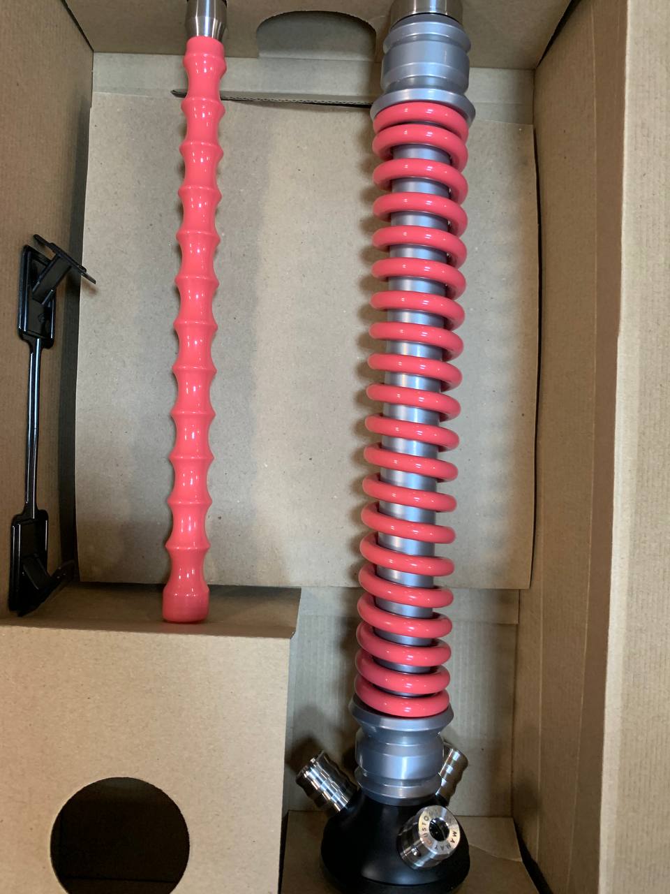 Кальян - Mamay - Coilovers - ( Серая шахта - розовая спираль ) 1.23