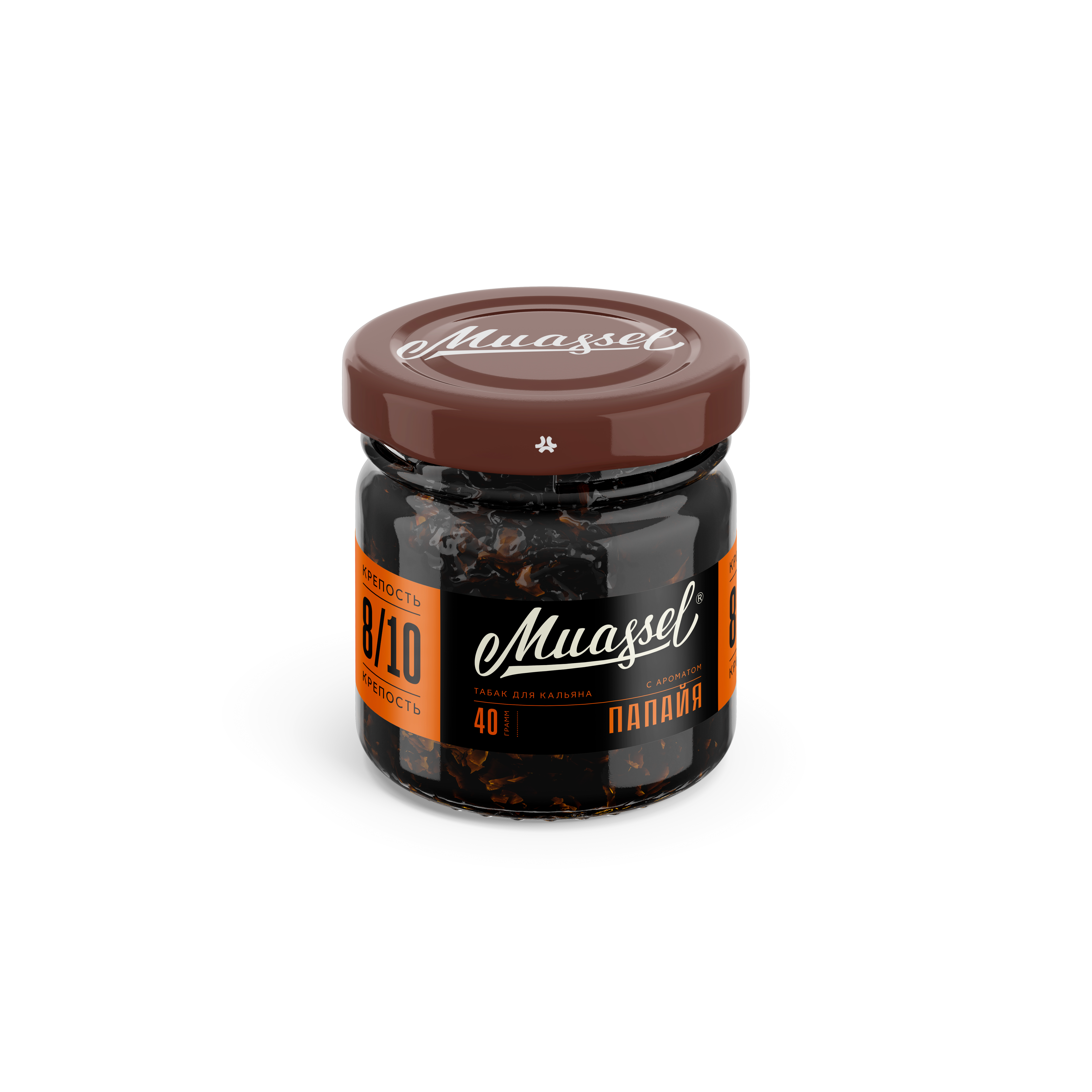 Табак для кальяна - Muassel extra strong 8/10 - Папайя ( с ароматом папайя ) - 40 г