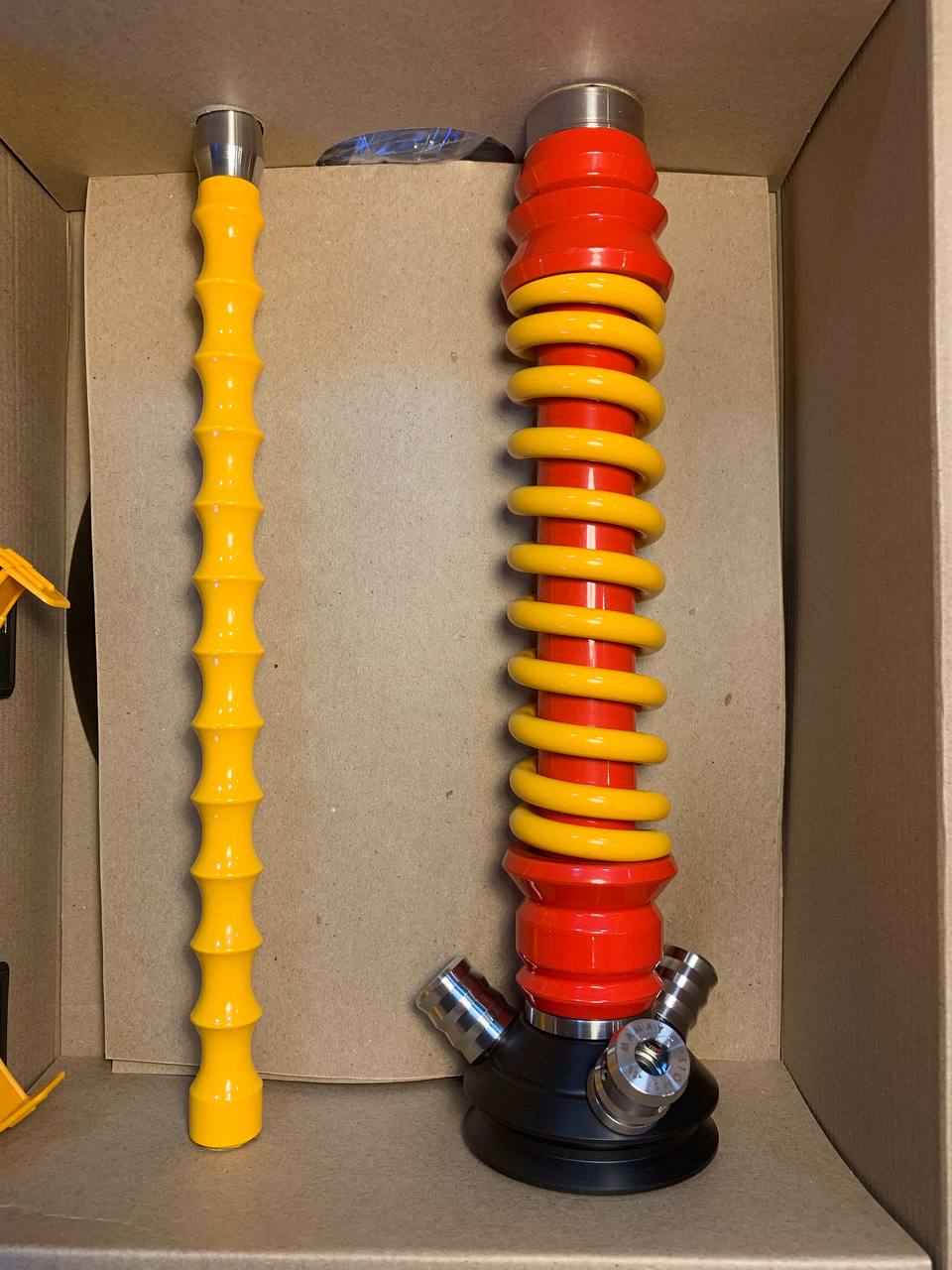 Кальян - Mamay - Coilovers Mini - ( Красная шахта - желтая спираль )