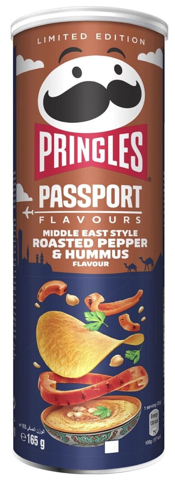 Чипсы Pringles Passport - Перец и Хумус - 165 г